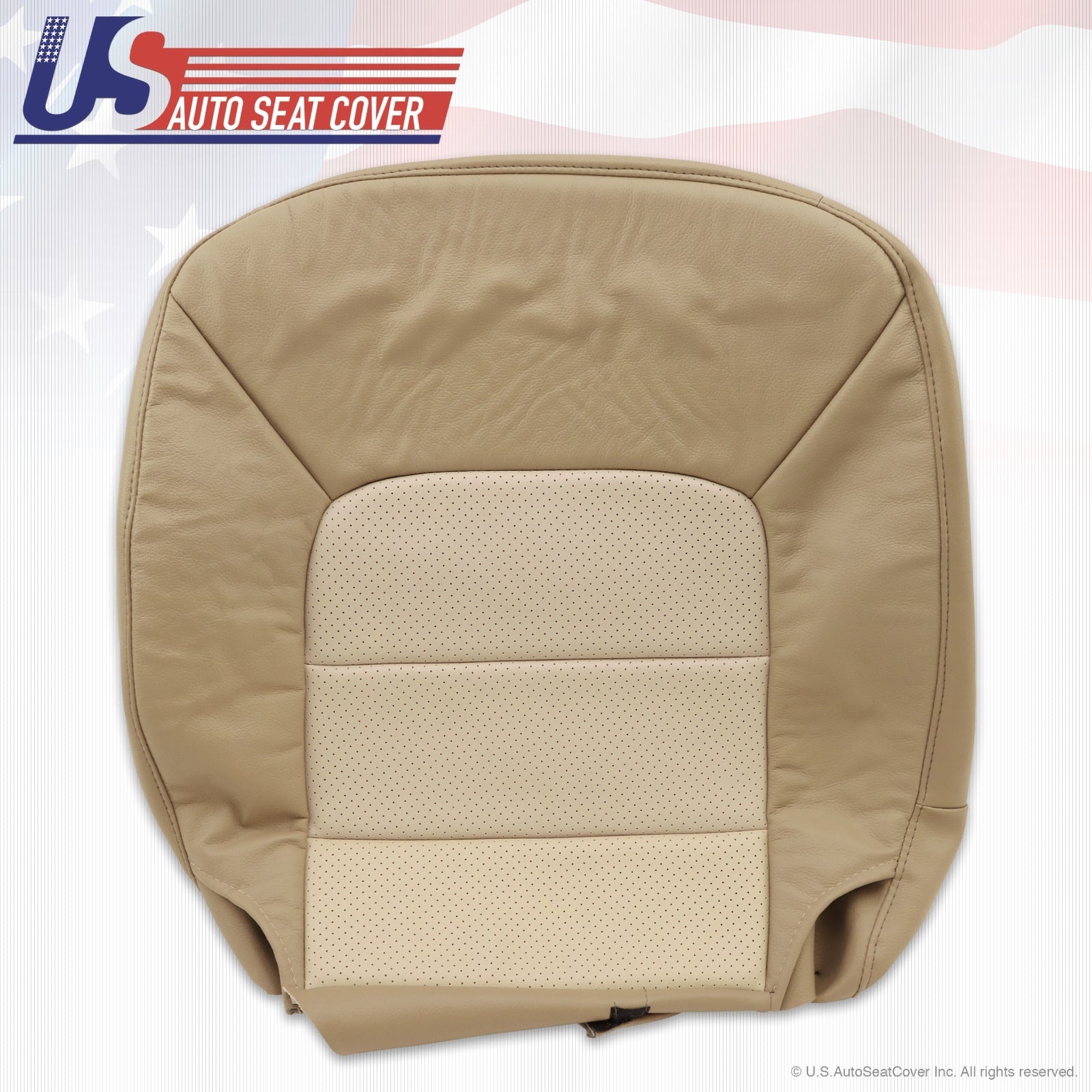2003 to 2006 Ford expedition Eddie-Bauer Passenger bottom Leather seat cover Tan