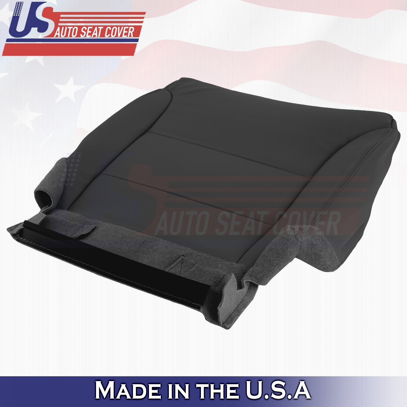 2012 to 2016 For Honda CR-V Front DRIVER Bottom Genuine Leather Seat Cover Black