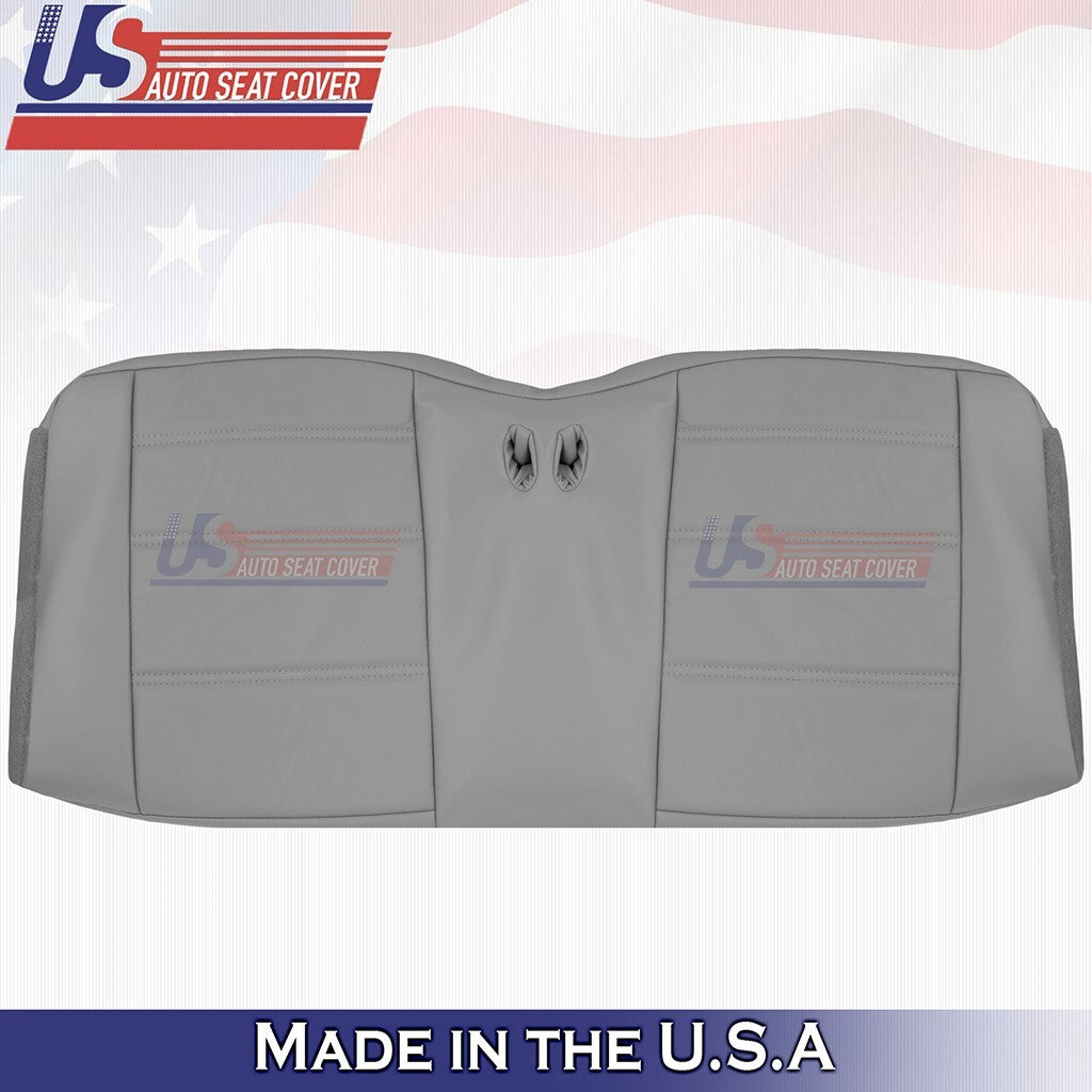 1999 to 2004 Fits Ford Mustang V6 Rear Bench Bottom &Top Leather Seat Cover Gray