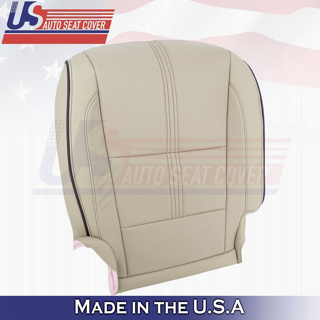 2017 to 2020 For Acura MDX Passenger Bottom w/ Perforated Leather Seat Cover Tan