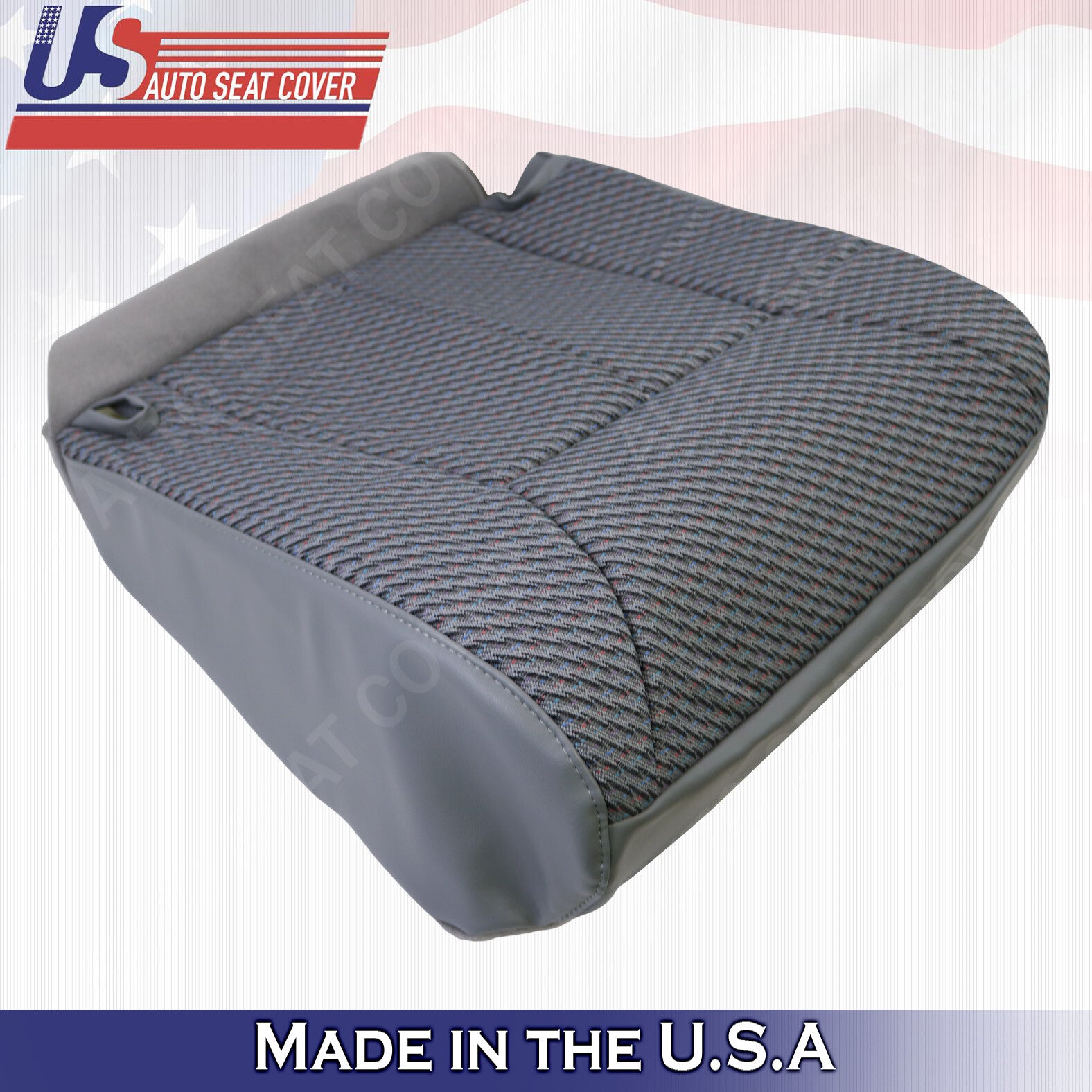 1998 - 2002 W/T Fits Dodge Ram Driver Front CLOTH Seat Replacement Covers Gray