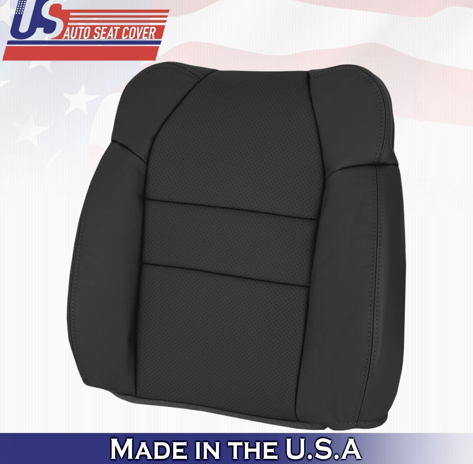 2004 2005 2006 For Acura MDX Passenger Side Top Leather Seat Cover Black