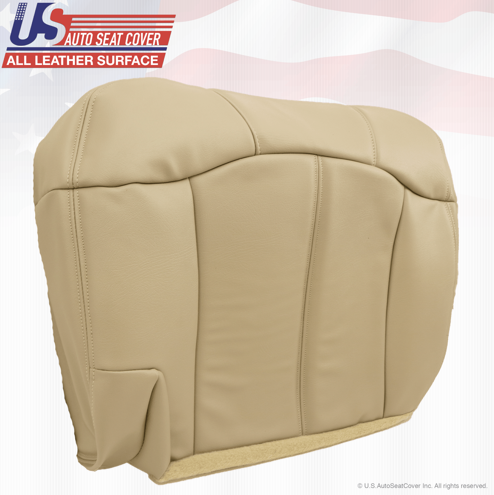 1999 Chevy Tahoe Suburban Second Row Passenger Bottom Leather Seat Cover Tan