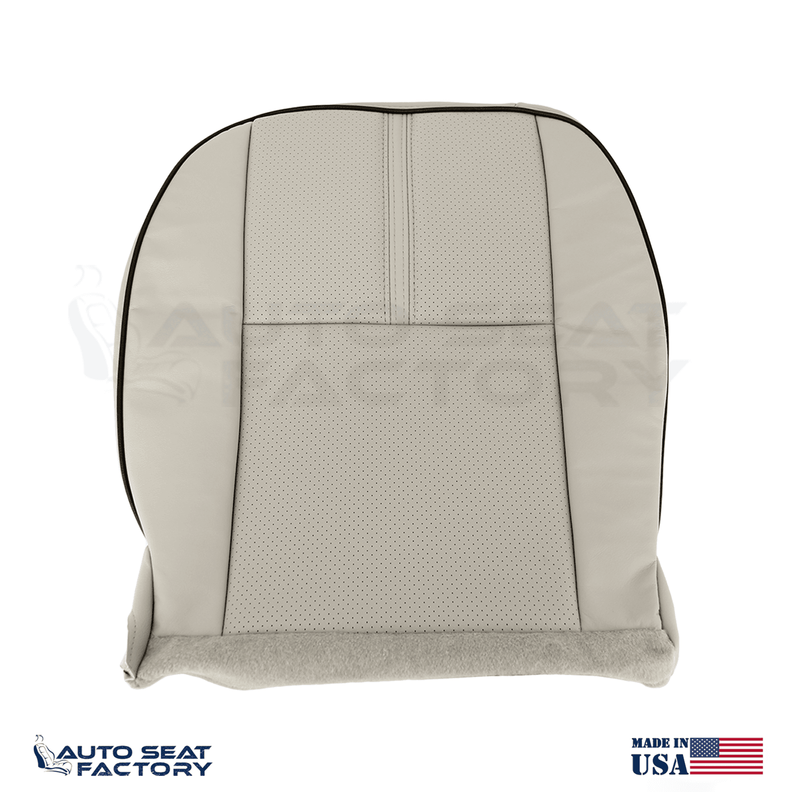 Fits 2010 - 2012 Lincoln MKZ Perforated PASSENGER Bottom Tan Seat Cover