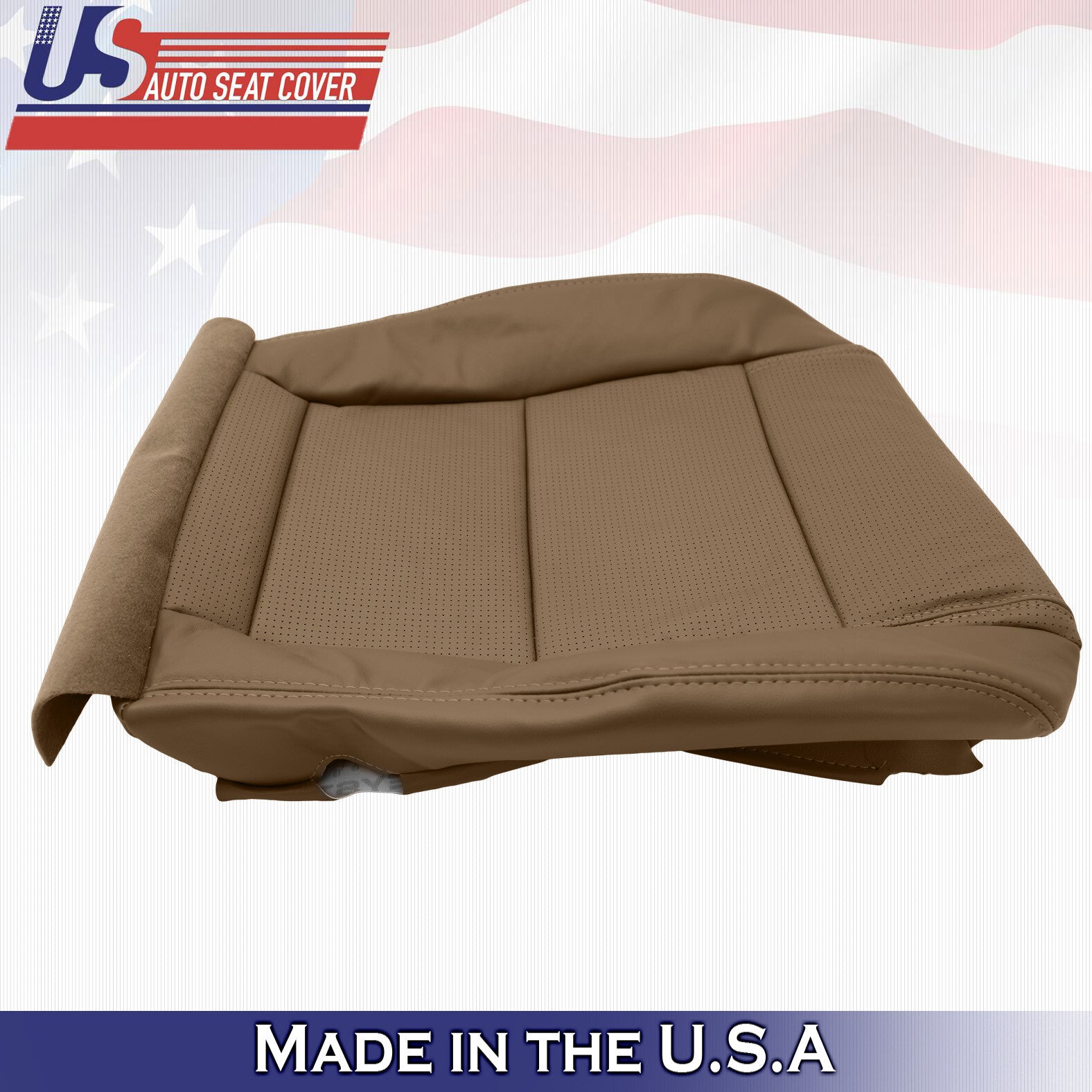 Fits 2004 2005 2006 Acura MDX PASSENGER Bottom Perforated Leather Seat Cover TAN