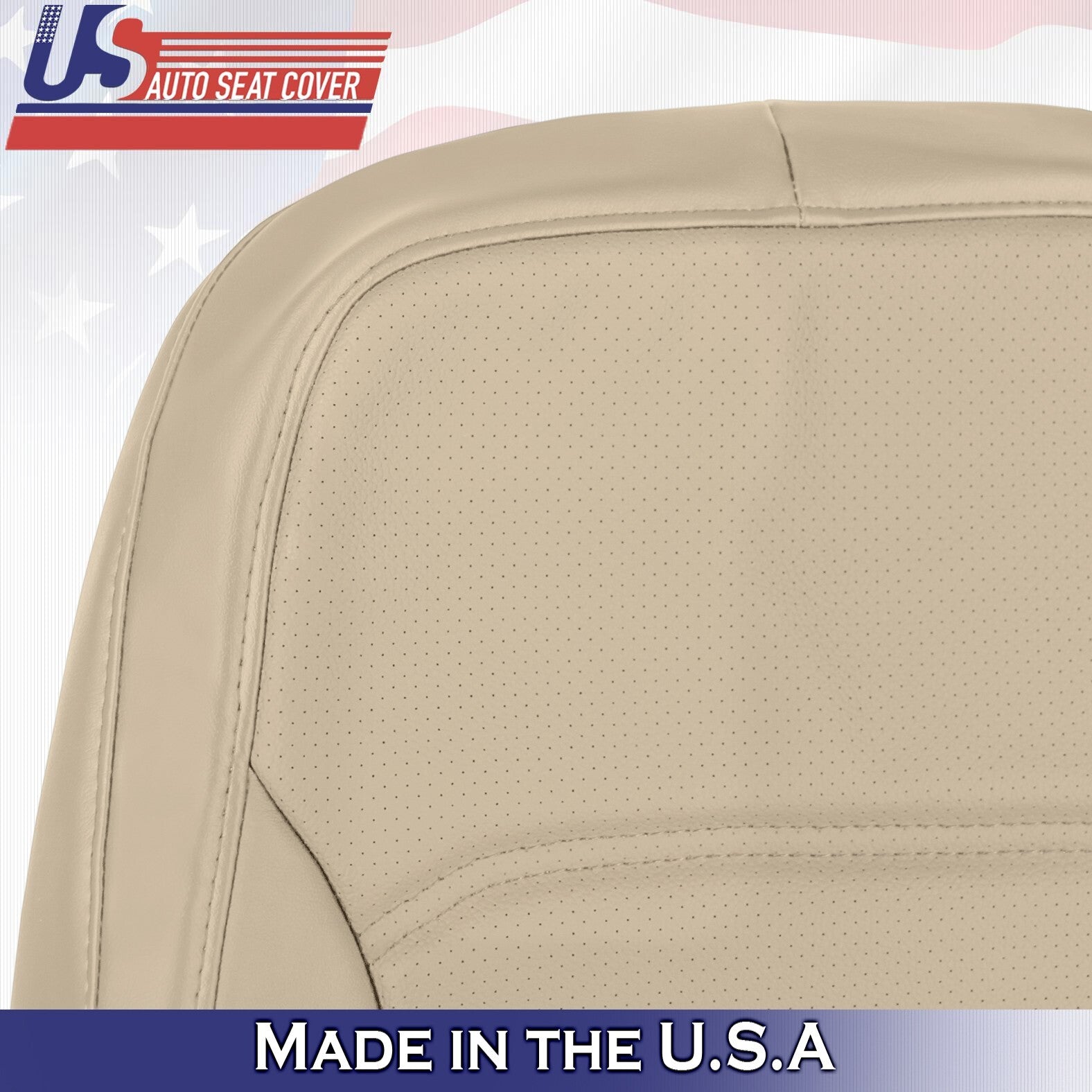 2012 to 2020 Fits Volkswagen Passat Passenger Bottom &Top Leather Seat Cover Tan