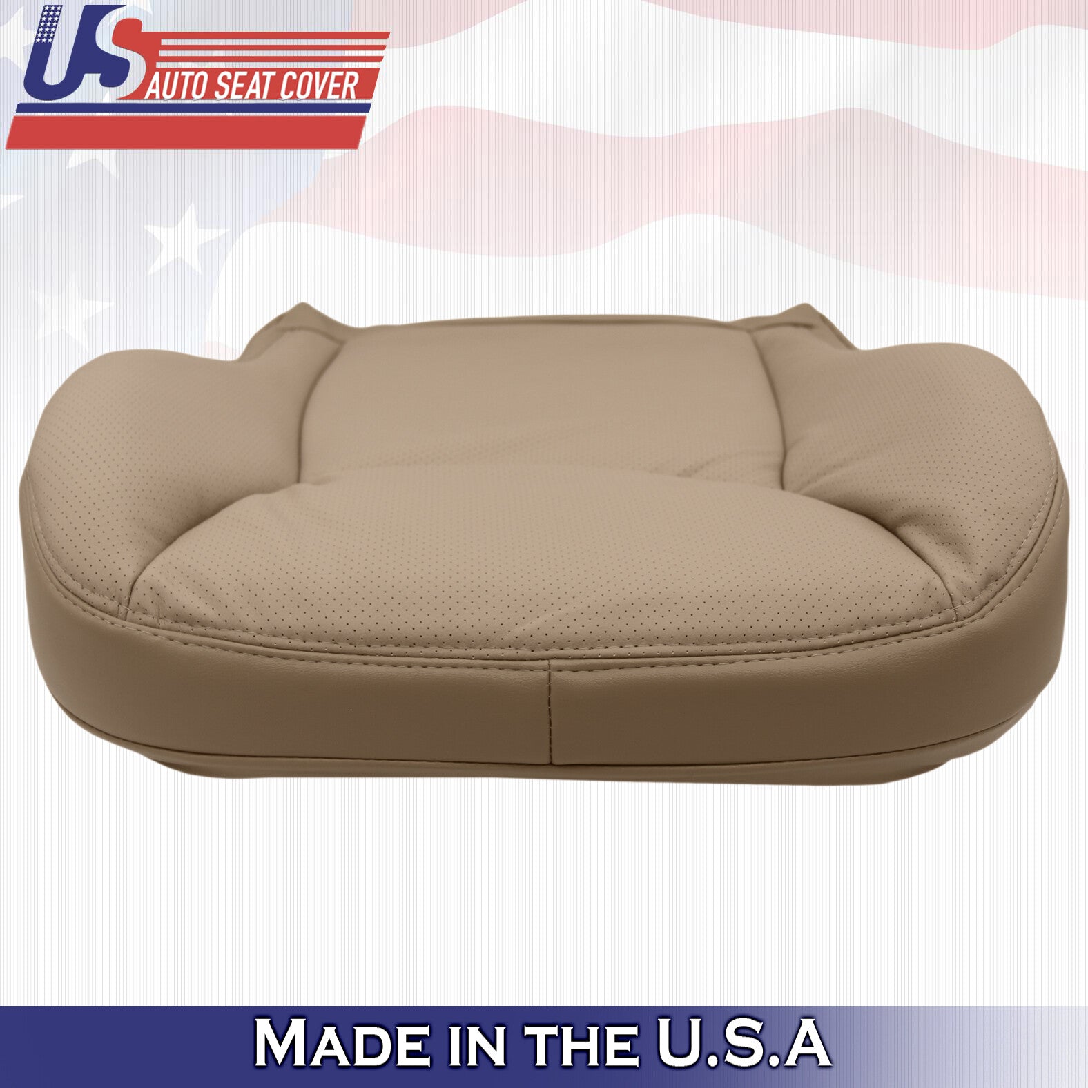 2000 to 2002 for Mercedes Benz S Class Passenger Bottom Leather Seat Cover Tan