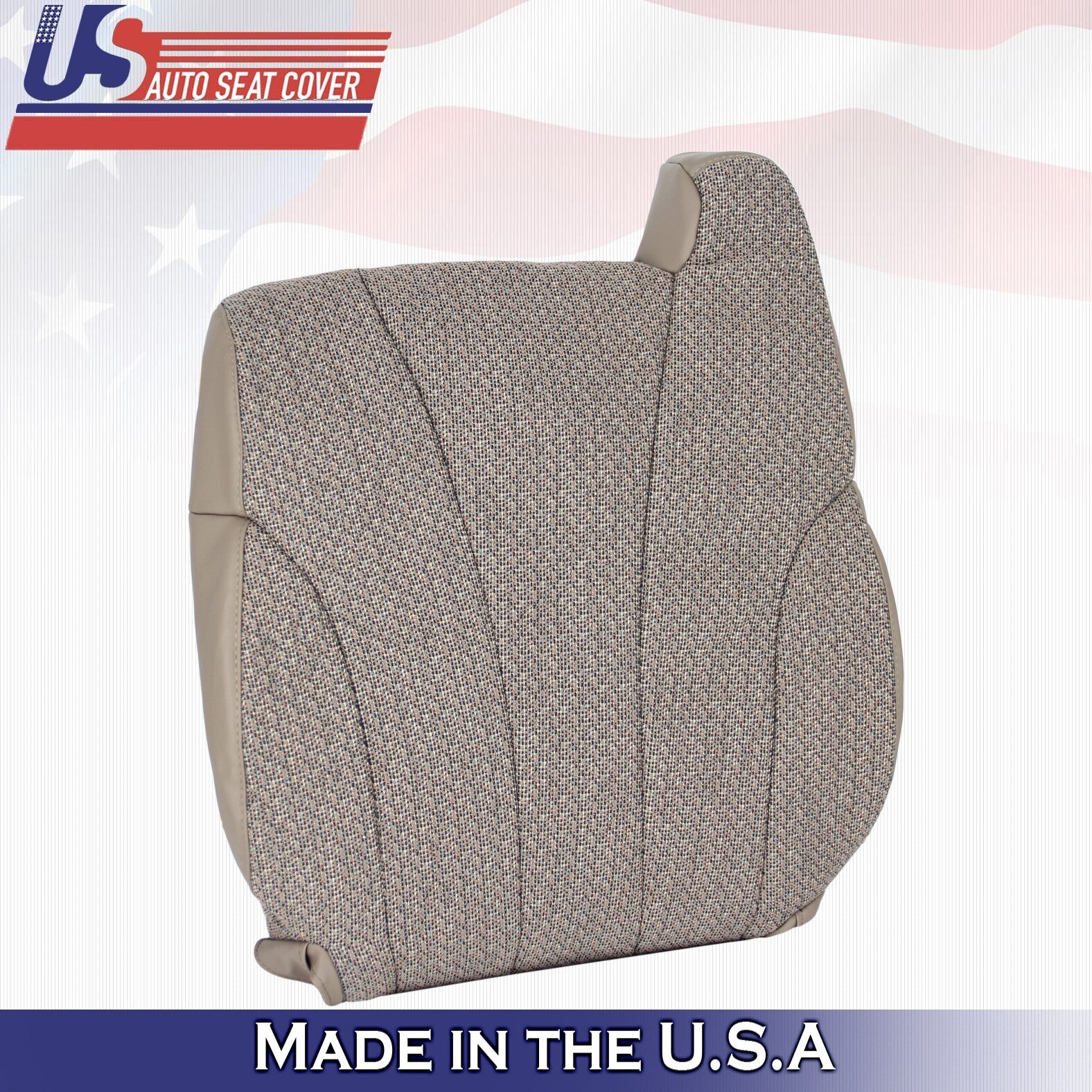 1999-2002 For Chevy Silverado 1500 Cloth Driver Side Seat Covers Neutral Tan