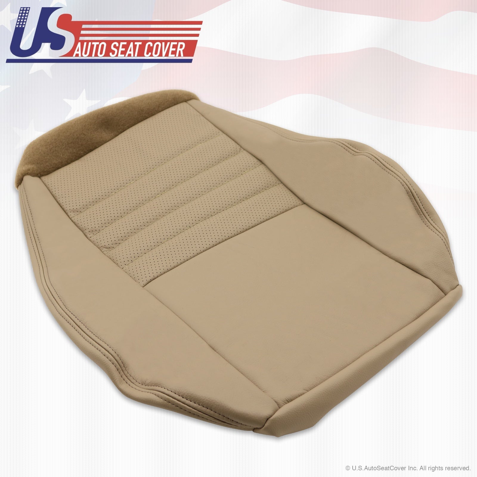 1999 2000 2001 2002 2003 04 Ford Mustang GT Driver Bottom Leather Seat Cover TAN