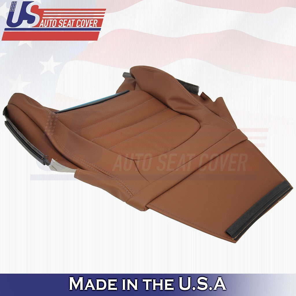 2015 to 2021 For Mercedes Benz C350 Passenger Bottom &Top Vinyl Seat Cover Brown