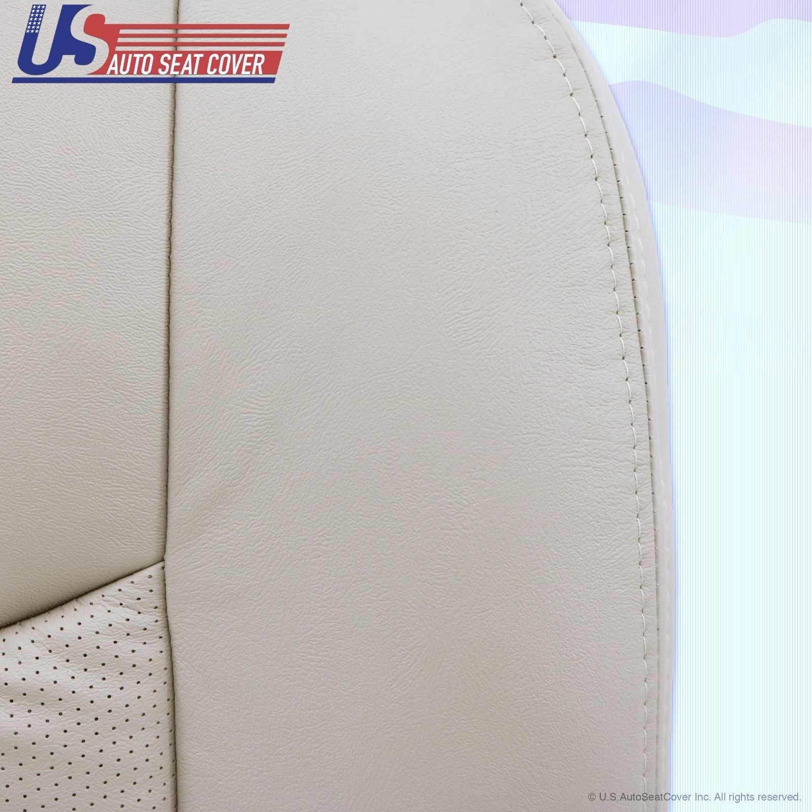 2003 2004 2005  Cadillac Escalade Driver Side Bottom Leather Seat Cover Tan #152