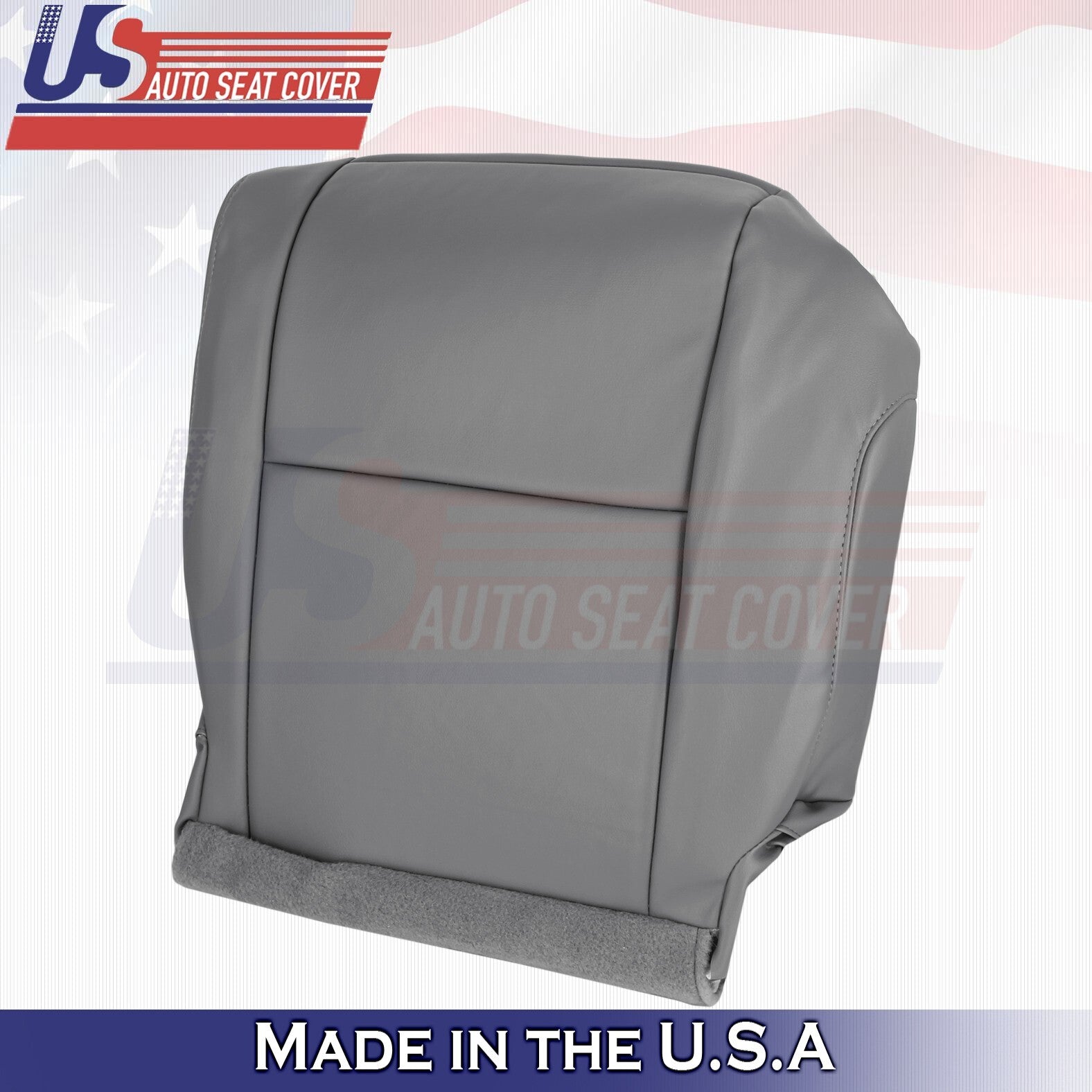 2007-2010 FITS Toyota Tundra Rear Passenger Bottom & Top Leather Cover Gray