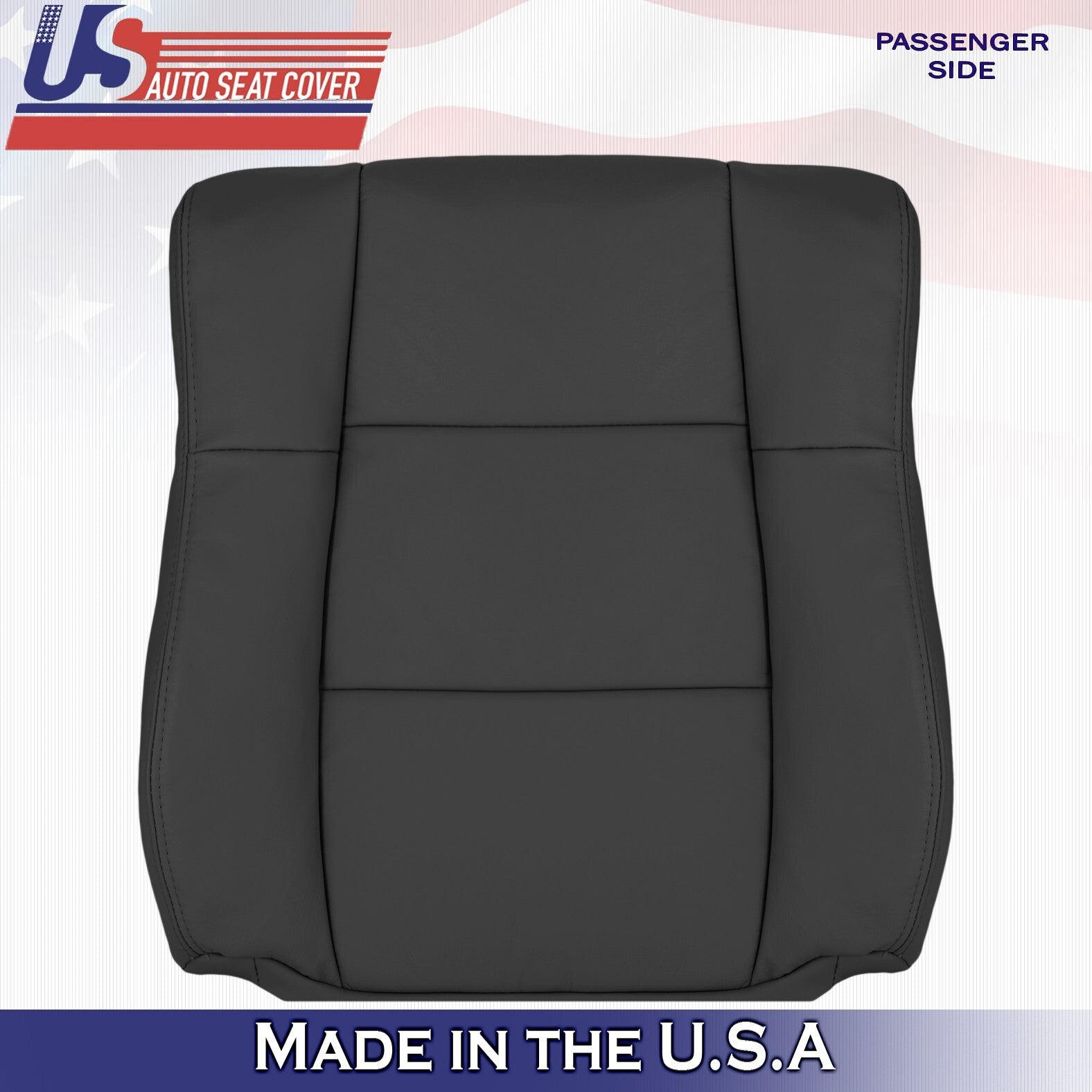 2000 2001 For Lexus ES300 Passenger Side Top Leather Seat Cover Black