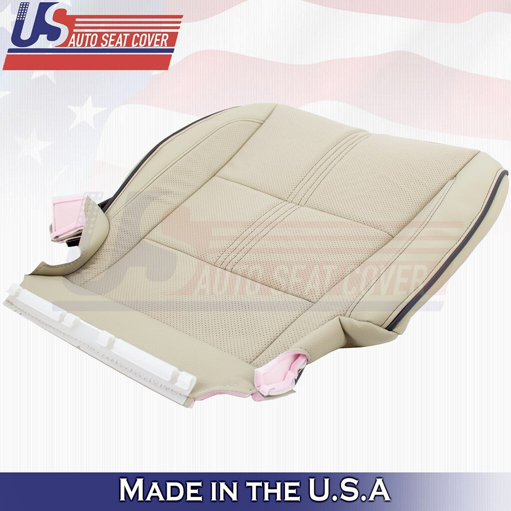 2017 to 2020 For Acura MDX Passenger Bottom w/ Perforated Leather Seat Cover Tan