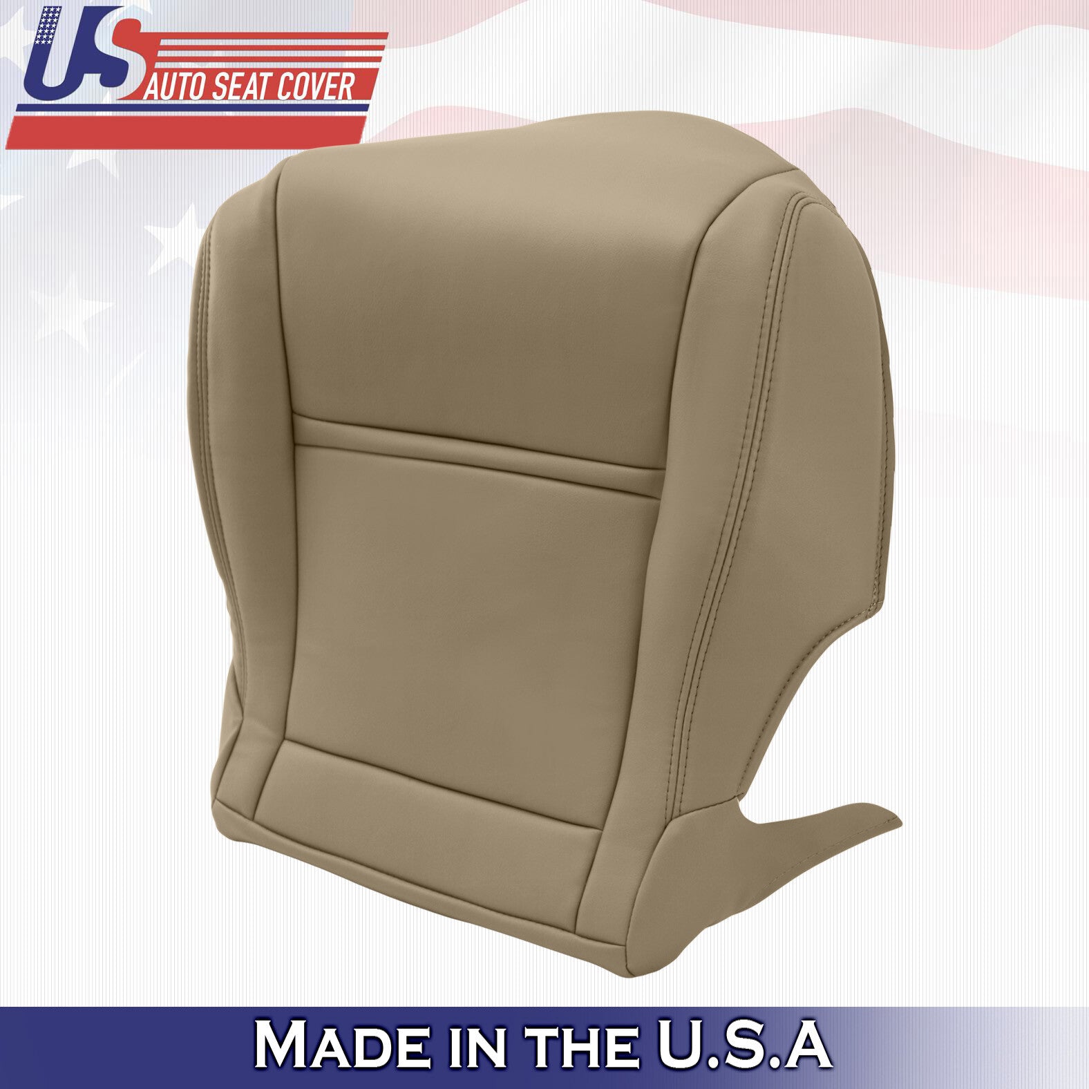 1990 - 1997 Front Driver Bottom Tan Leather Seat Cover Fits Toyota Land Cruiser