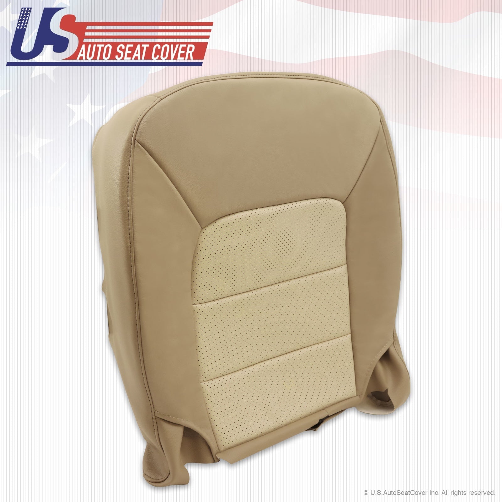 2003 04 05 06 Ford expedition Driver bottom Leather seat cover Tan