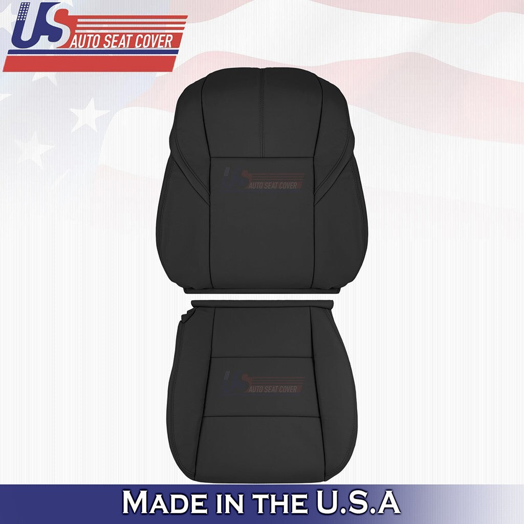 2013 to 2018 Fits Toyota Avalon XLE Front Set Tops &Bottoms Leather Cover Black