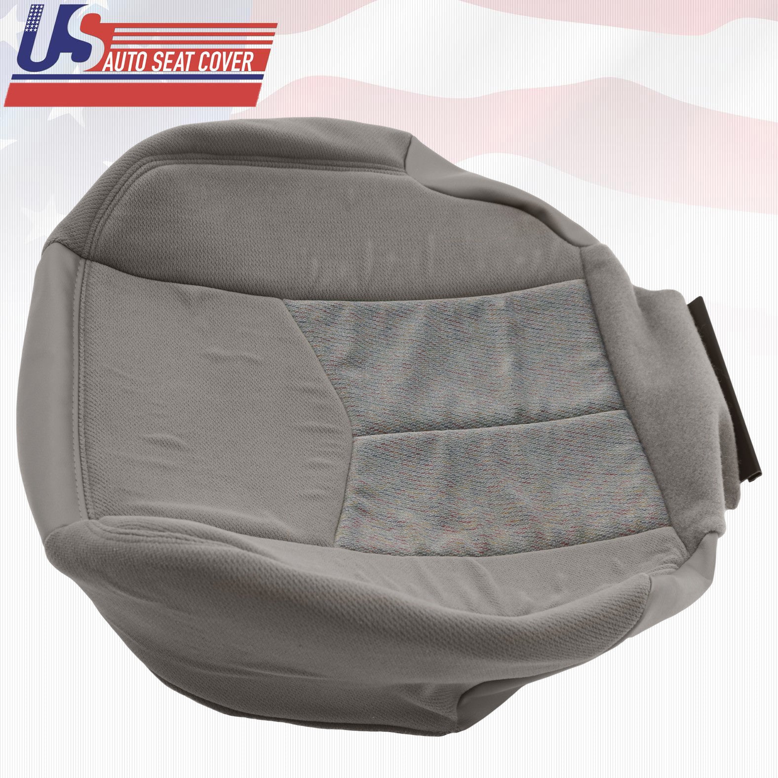 2003 2004 GMC Yukon XL 1500 Driver Bottom Fabric Replacement Seat Cover Gray