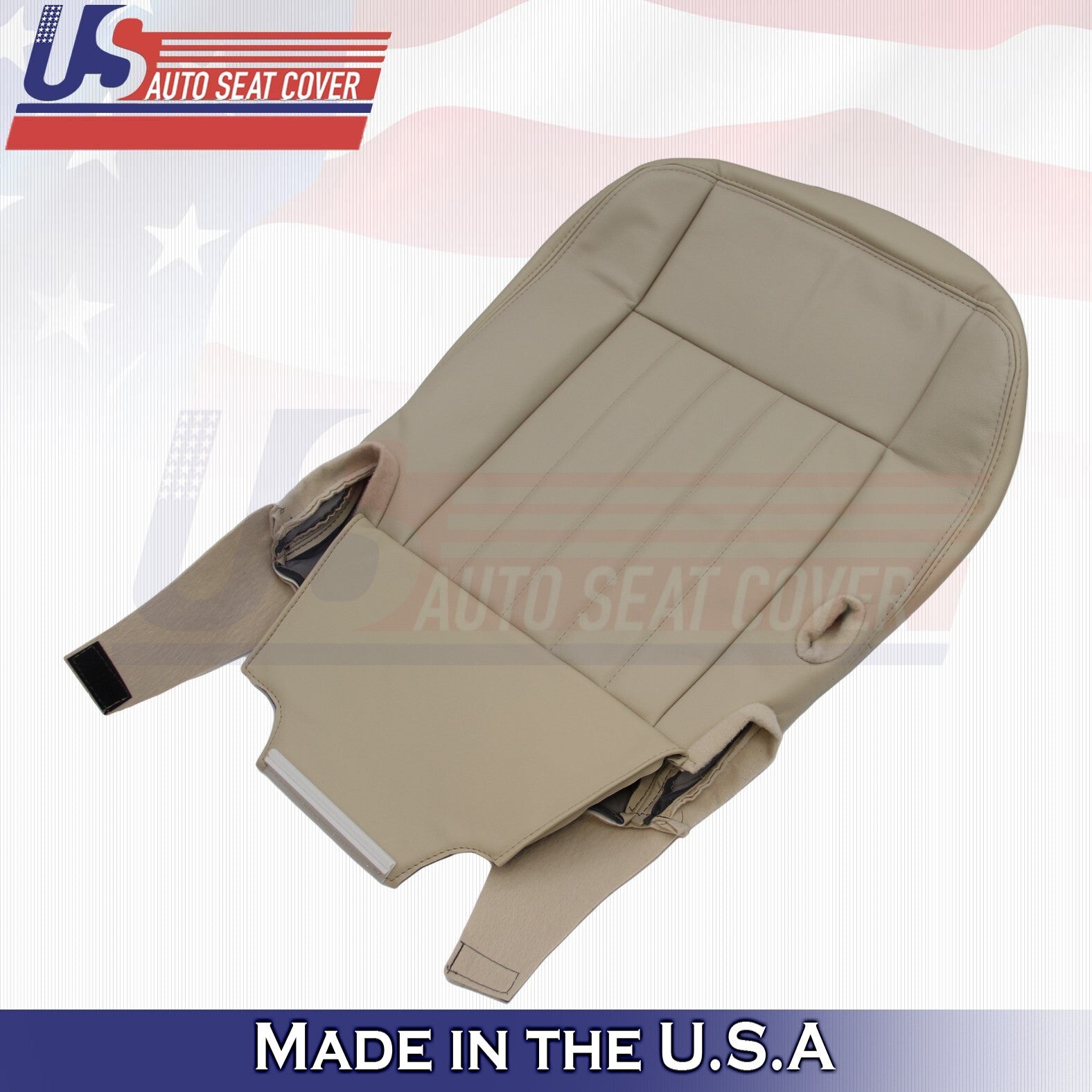 2003 to 2005 For Lincoln Town Car Driver Bottom Leather Cover Med Camel Tan