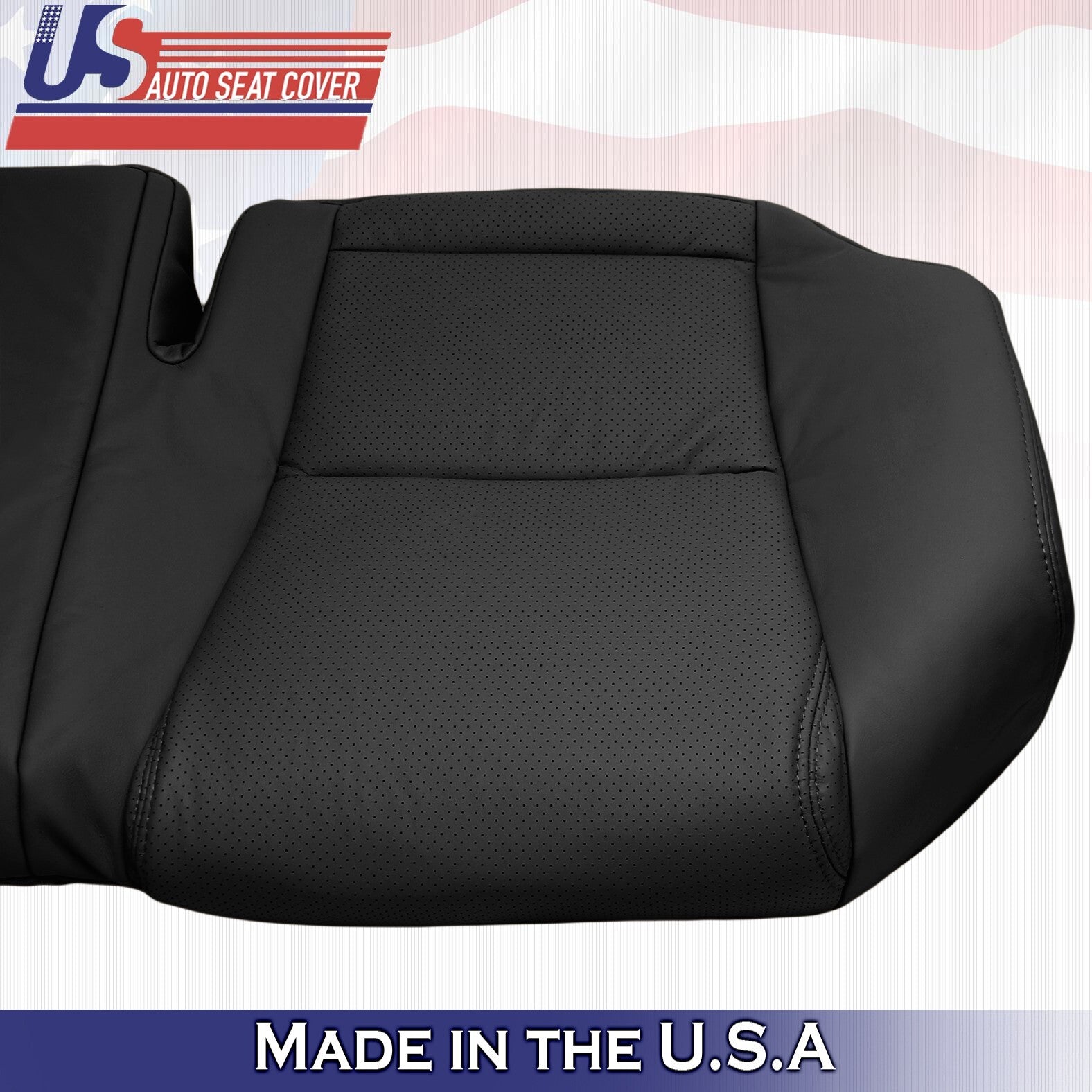 2011 For Lexus GS300 GS350 2nd Row Bench Bottom Perforated Leather Cover Black
