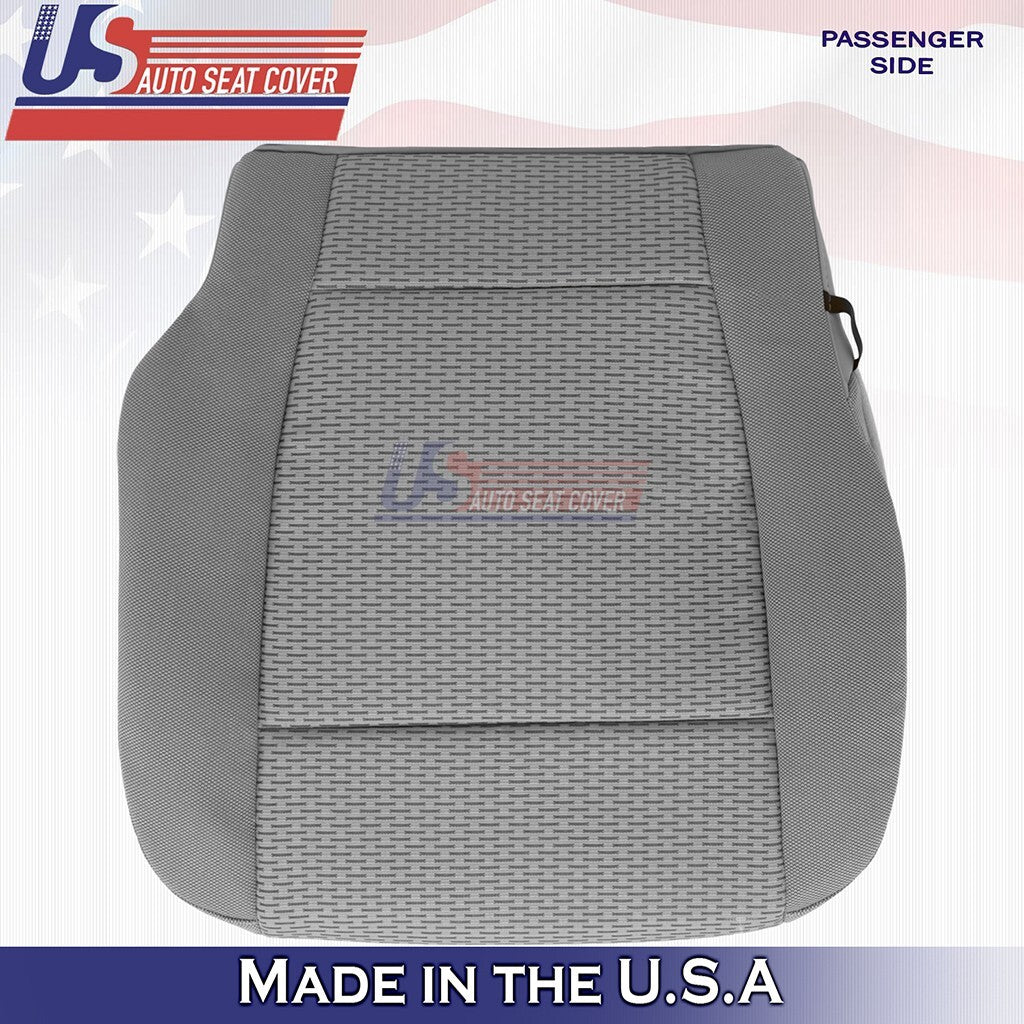Passenger Bottom Cloth Seat Cover Med Gray 2015 to 2019 Fits Ford F150 XLT