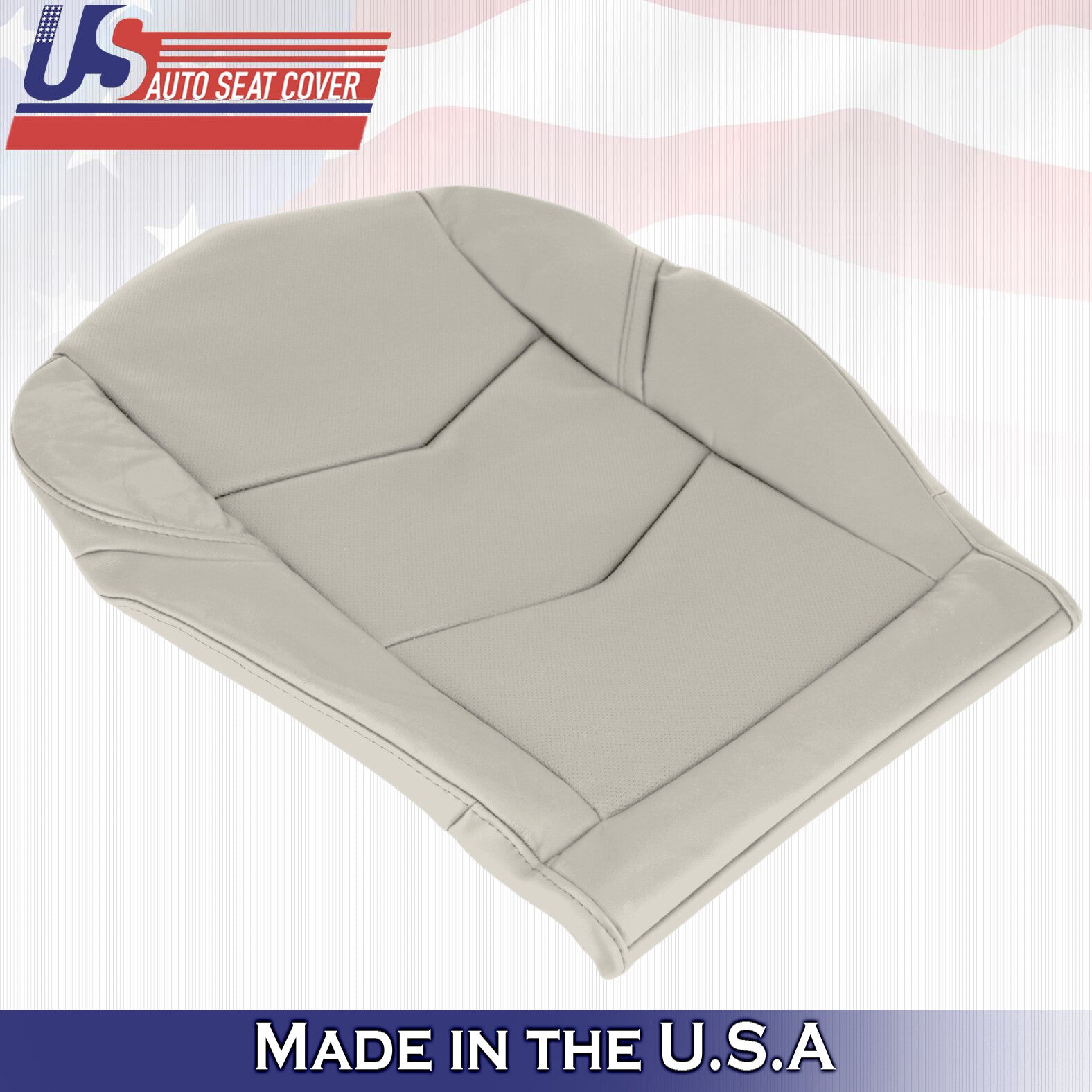 2015 to 2020 For Cadillac Escalade Driver Side Bottom Leather Seat Cover in Tan