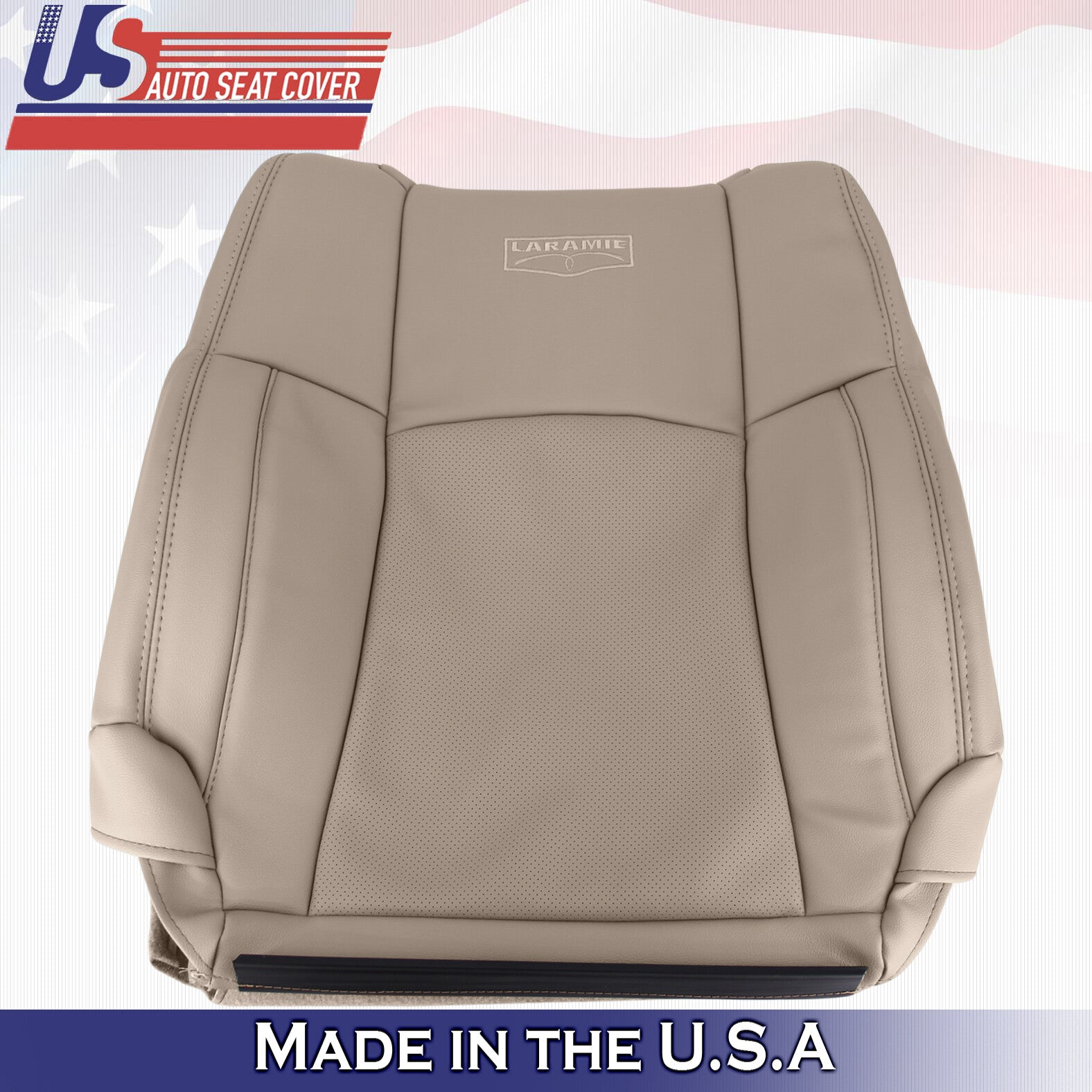 2009 2010 2011 2012 For Dodge Ram Laramie Driver Side Top Leather Cover Tan