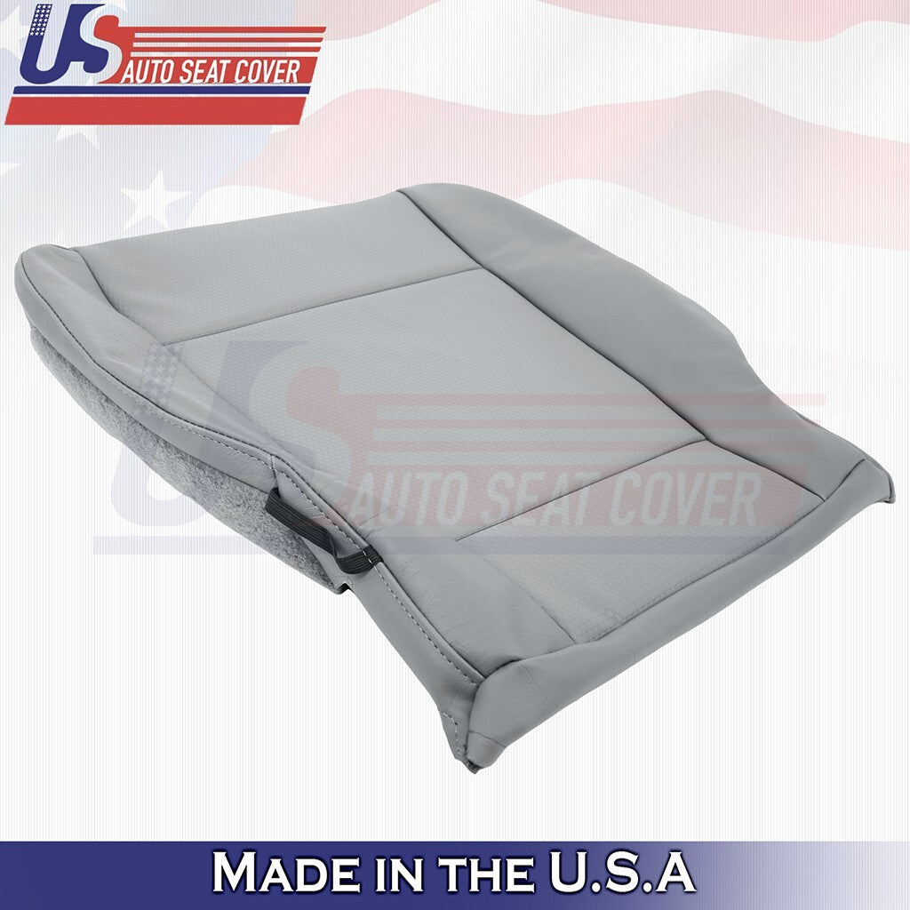 2017 to 2021 Fits Ford F250 XL WT Front Set Bottoms Synthetic Leather Cover Gray