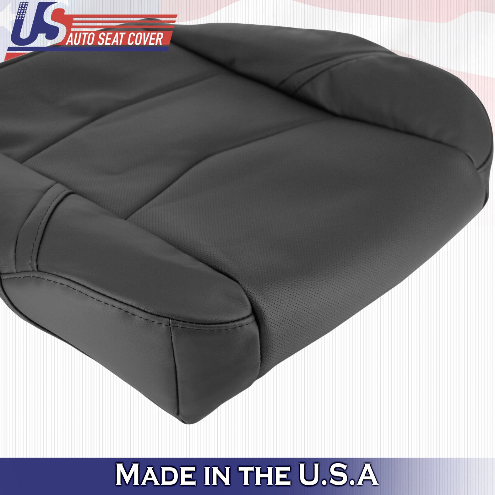 2015 to 2020 For Cadillac Escalade Driver Side Bottom Leather Seat Cover Black