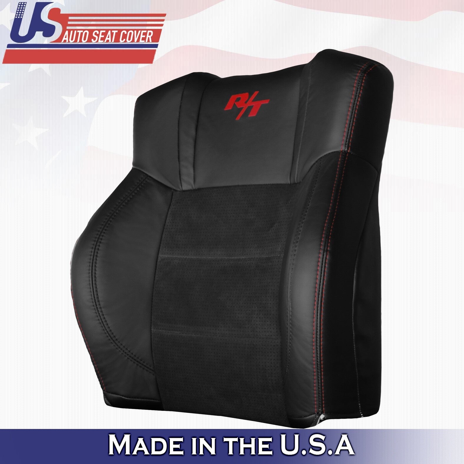 2006 to 2010 For Dodge Charger RT Driver & Passenger Top Perf Leather Covers BLK