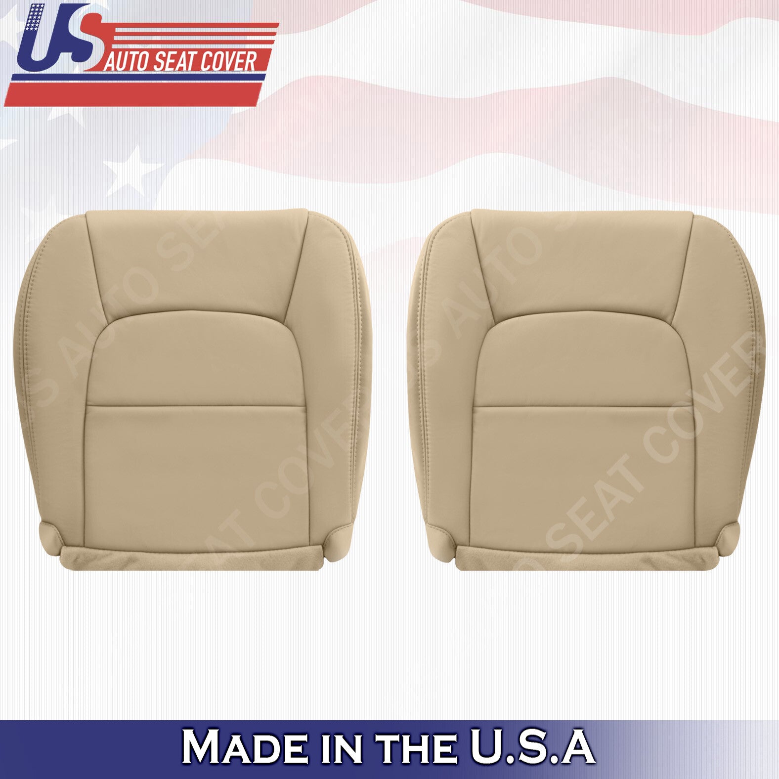 Driver Passenger Bottom Leather Seat Cover in Tan fits 1992-2001 Lexus SC300