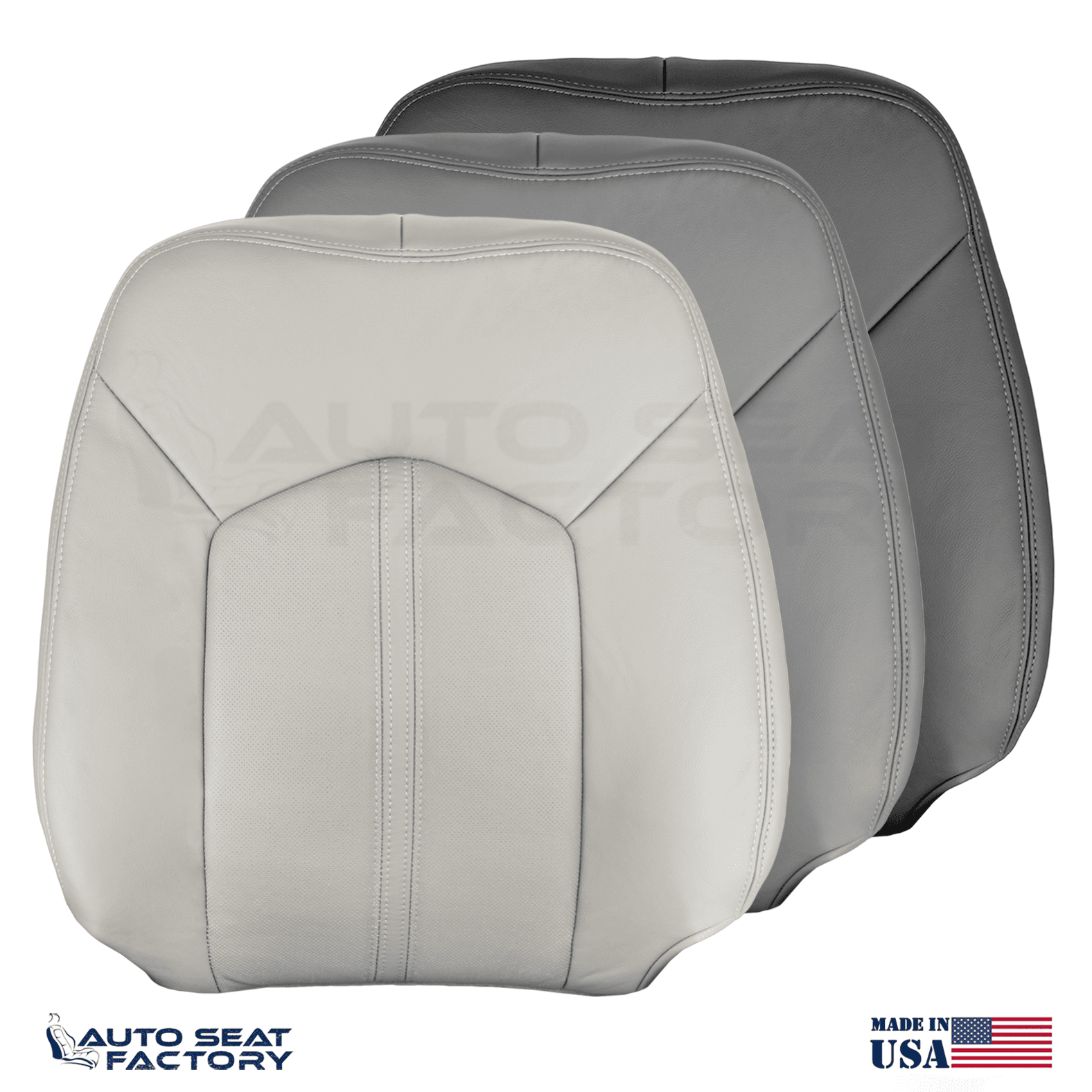 Replacement Fits 2010 - 2016 Cadillac SRX Driver Top Vinyl Seat Cover Perforated