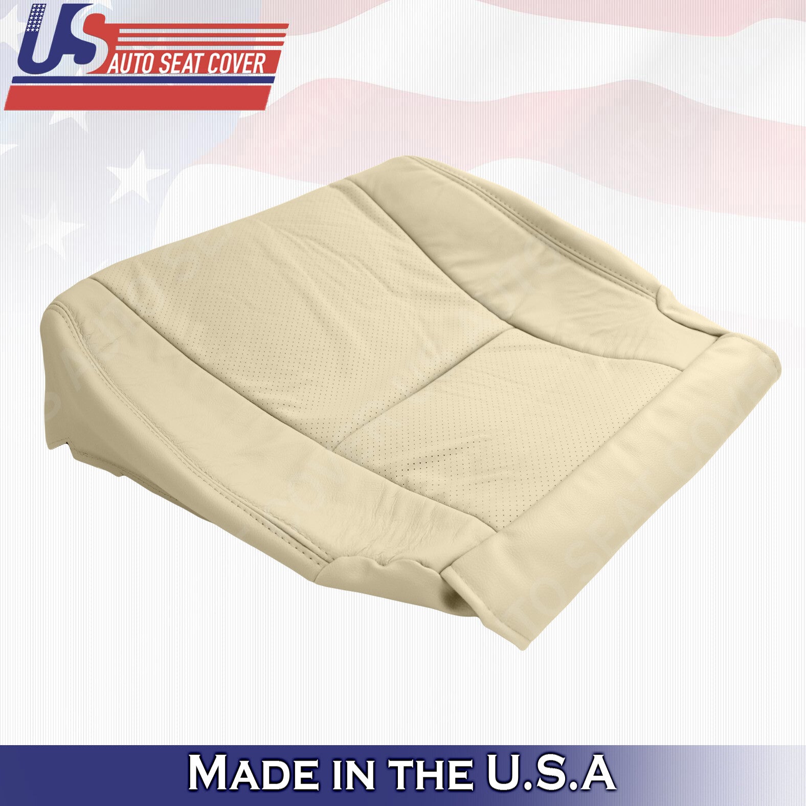 Passenger Bottom Perforated Leather Cover TAN For 2007 2008 2009 Lexus LS460