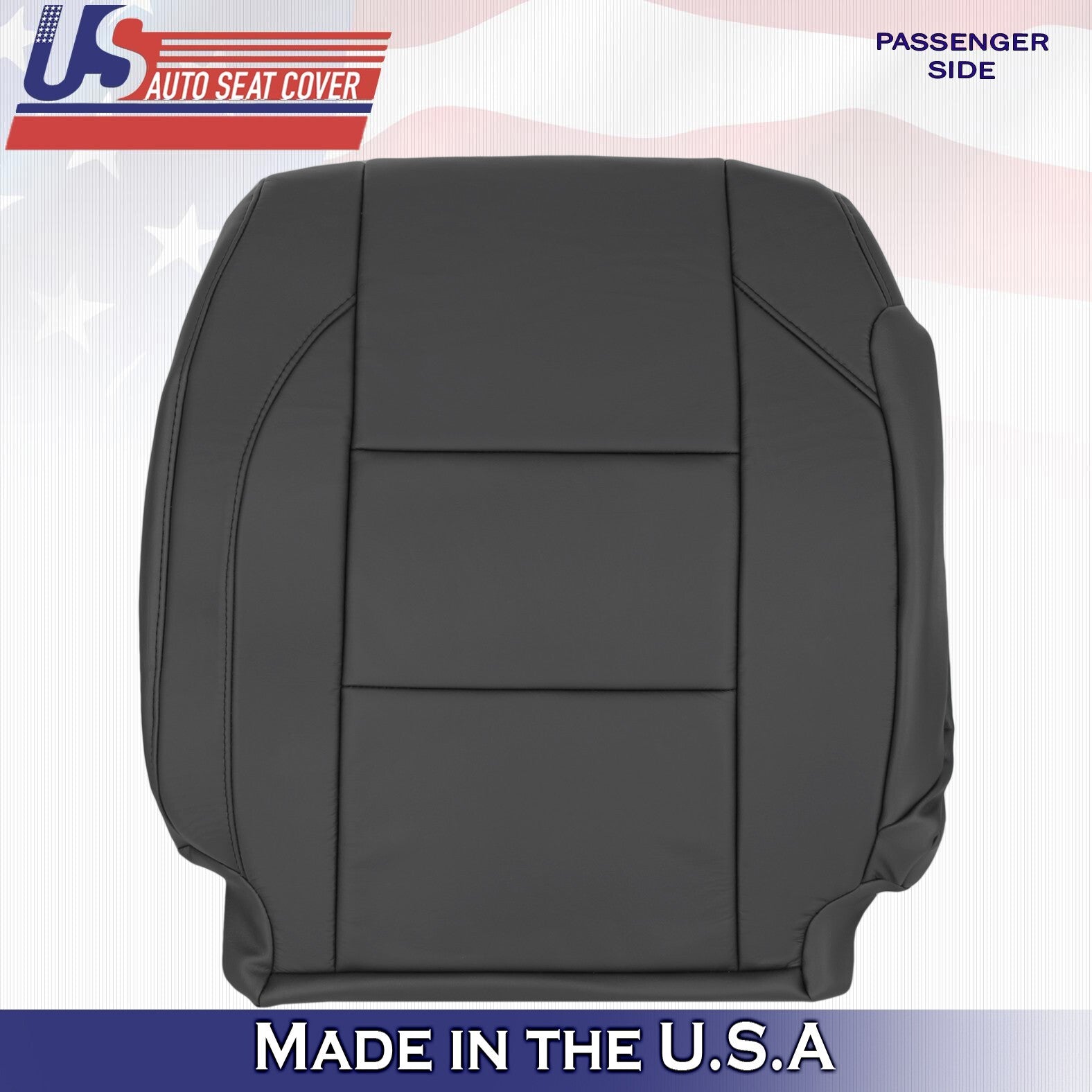2005 to 2015 For Nissan Armada Titan Passenger Side Top Leather Seat Cover Black