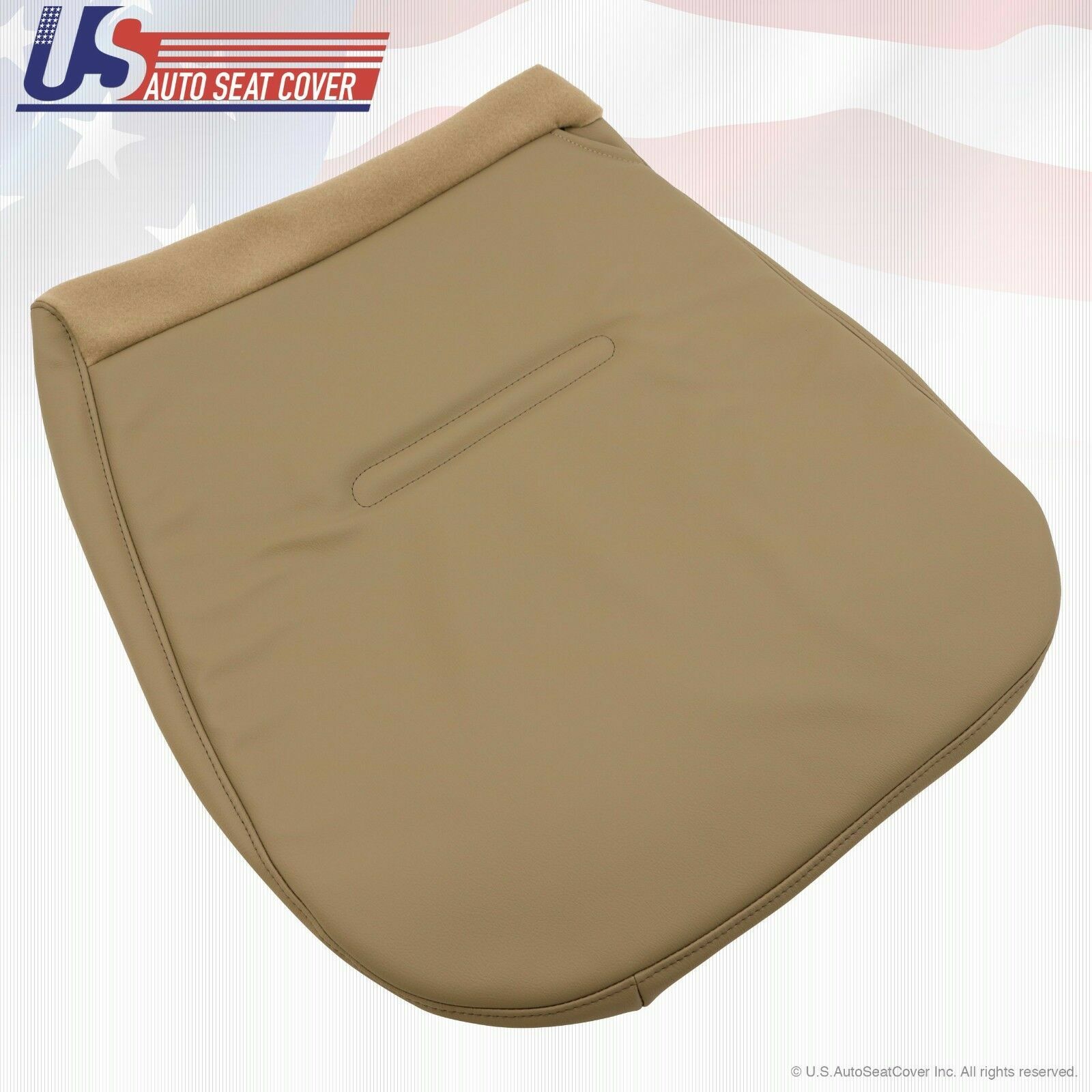 2002 to 2008 Fits Ford F250 F350 XL Driver Bottom Vinyl Seat Cover Pebble Tan