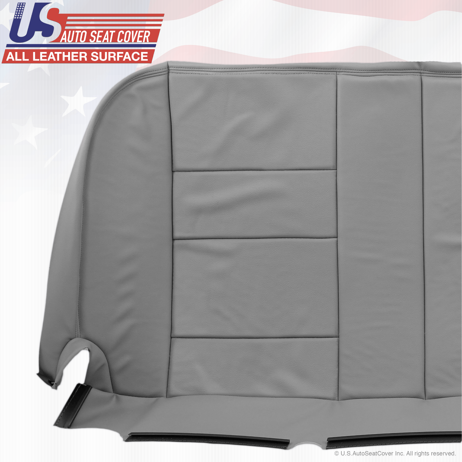 2002 2003 Ford F250 F350 Lariat Rear Bench Bottom Leather Seat Cover Color Gray