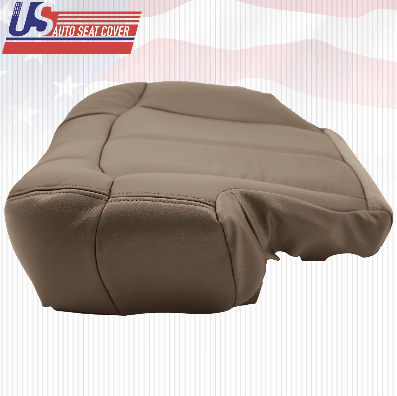 2001 2002 Chevy Silverado 3500 Driver & Passenger Bottom Vinyl Seat Covers Tan