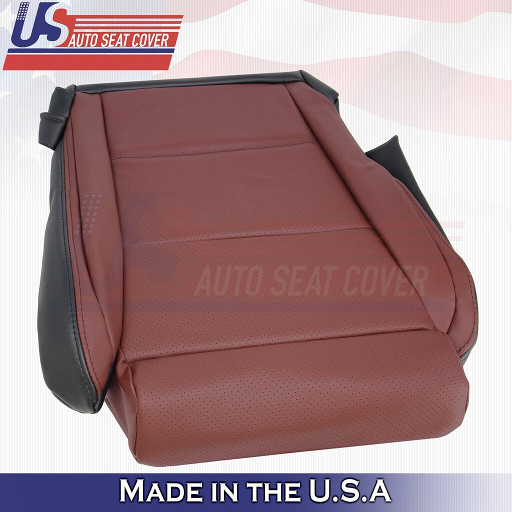 2013-2016 Fits Lexus GS350 F-Sport Driver &Passenger Bottoms Leather Cover Red