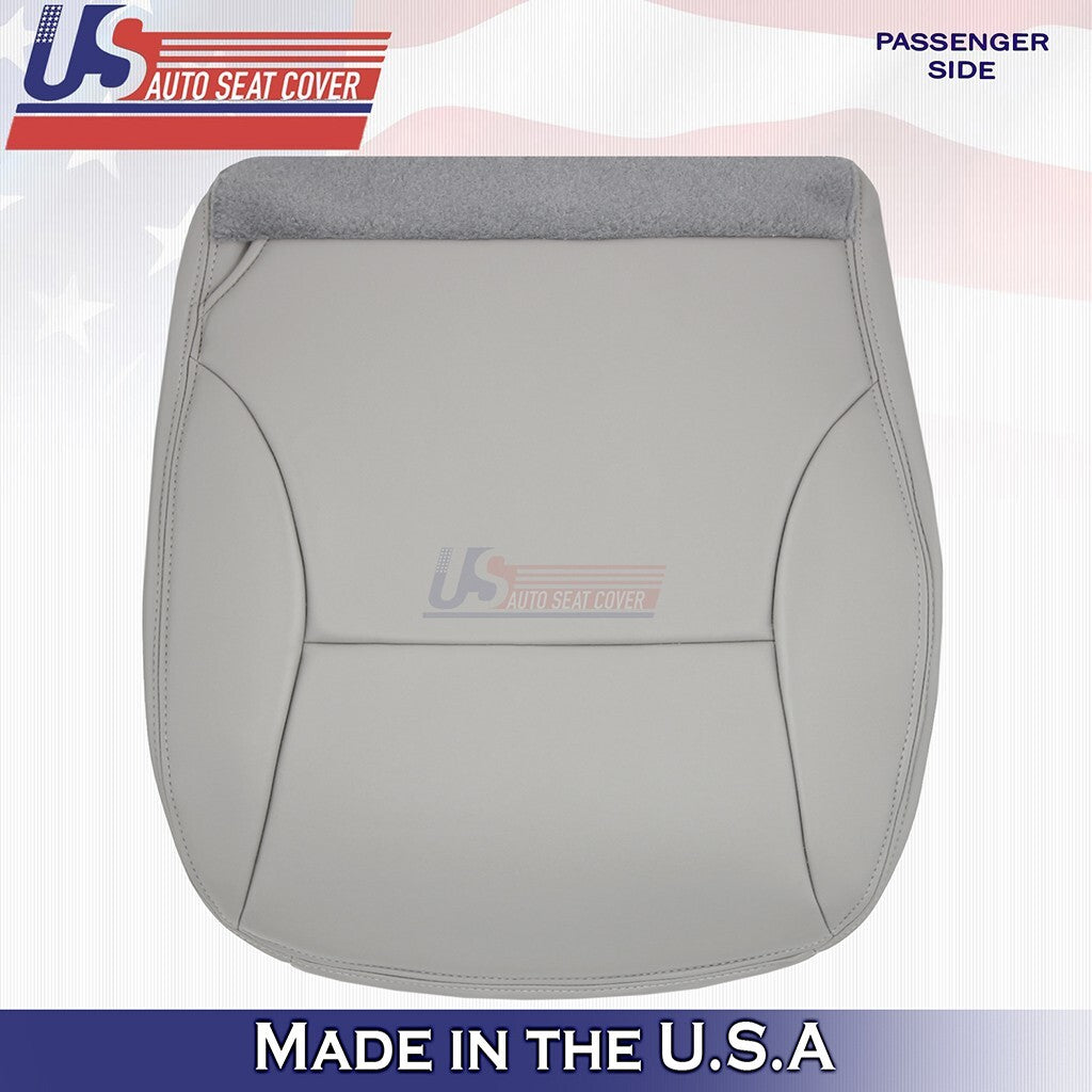 Passenger Bottom & Top Leather Seat Cover Gray FIts 1997 1998 Ford F150 Lariat