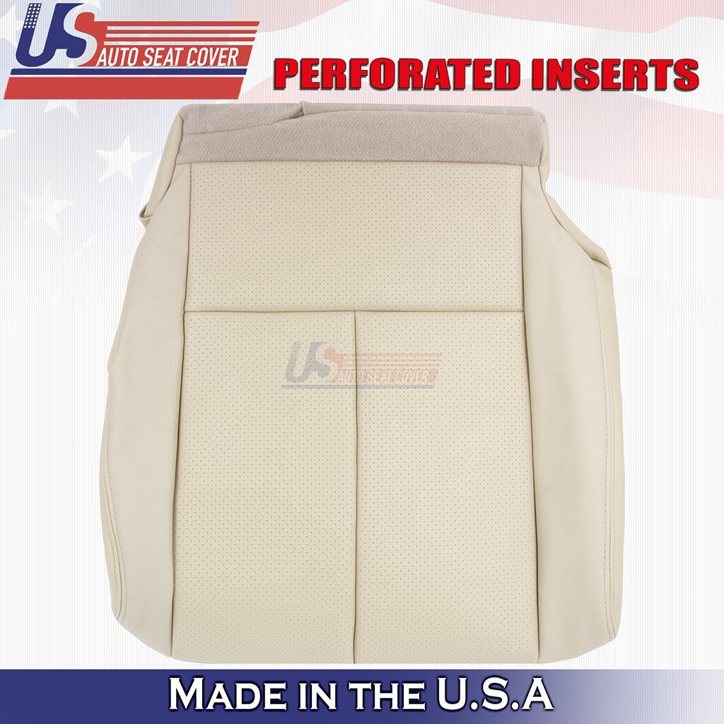 2015 to 2023 For Nissan Murano Driver Bottom Perforated Leather Seat Cover Tan