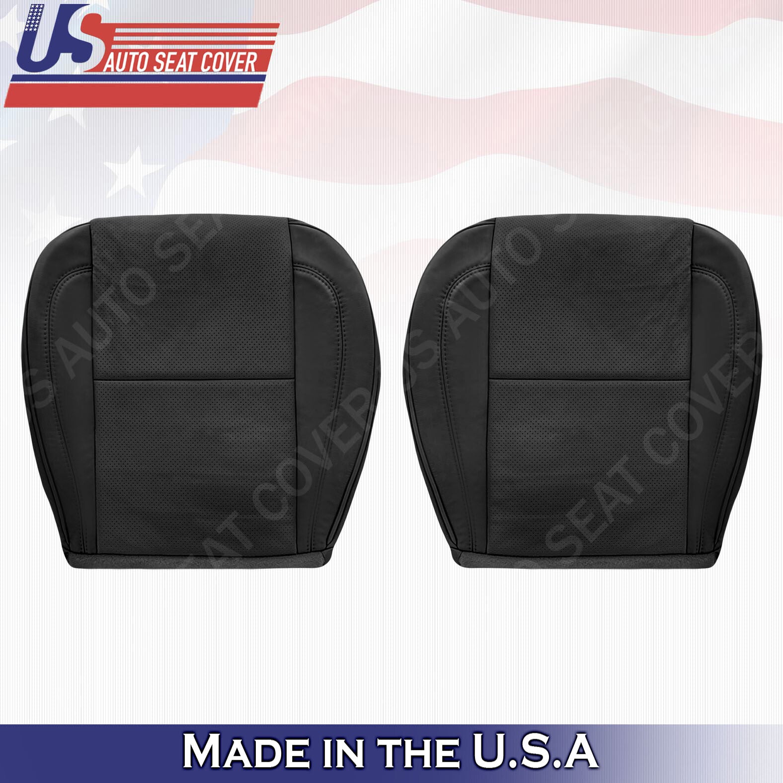 Fits For 1998-2005 Lexus GS300 GS400 GS430 Bottoms Perforated Leather Cover Blk