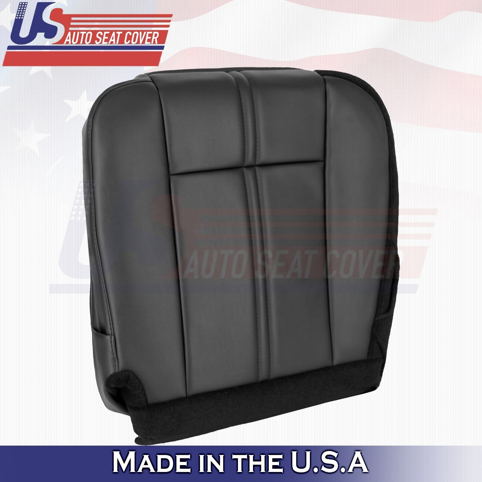 1997 to 2006 For Jeep Wrangler Driver Bottom Leather Seat Cover Black