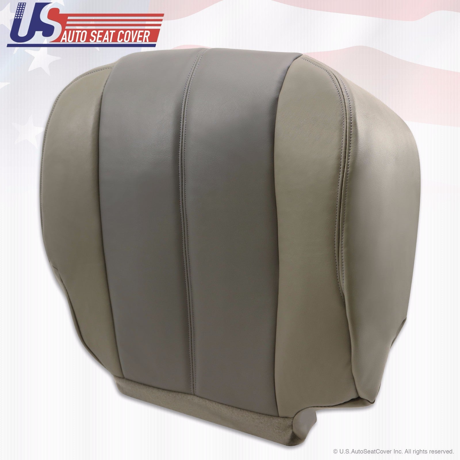 2001 2002 Fits GMC Yukon Denali Passenger Bottom Leather Cover 2-Tone Gray