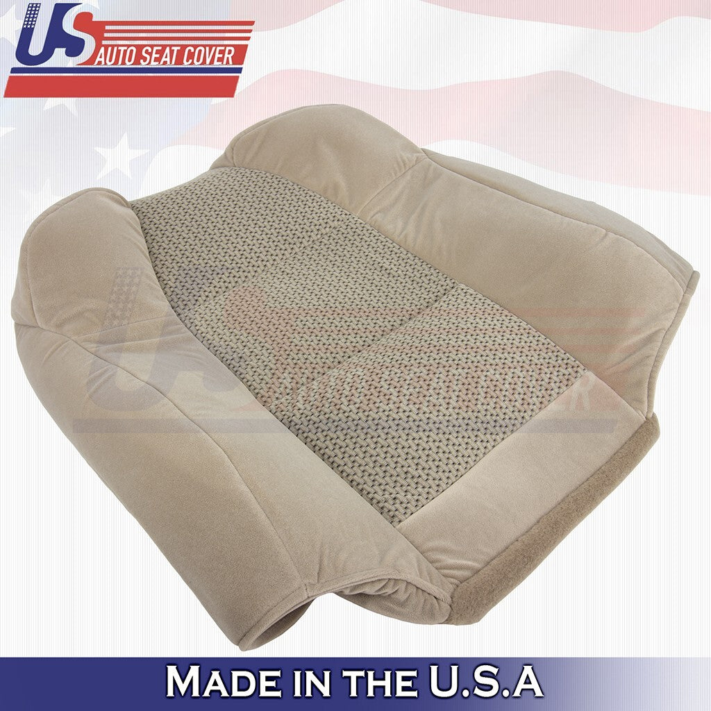 2003 Fits Ford F-150 Extended Cab Driver Top &Bottom Cloth Seat Cover Tan