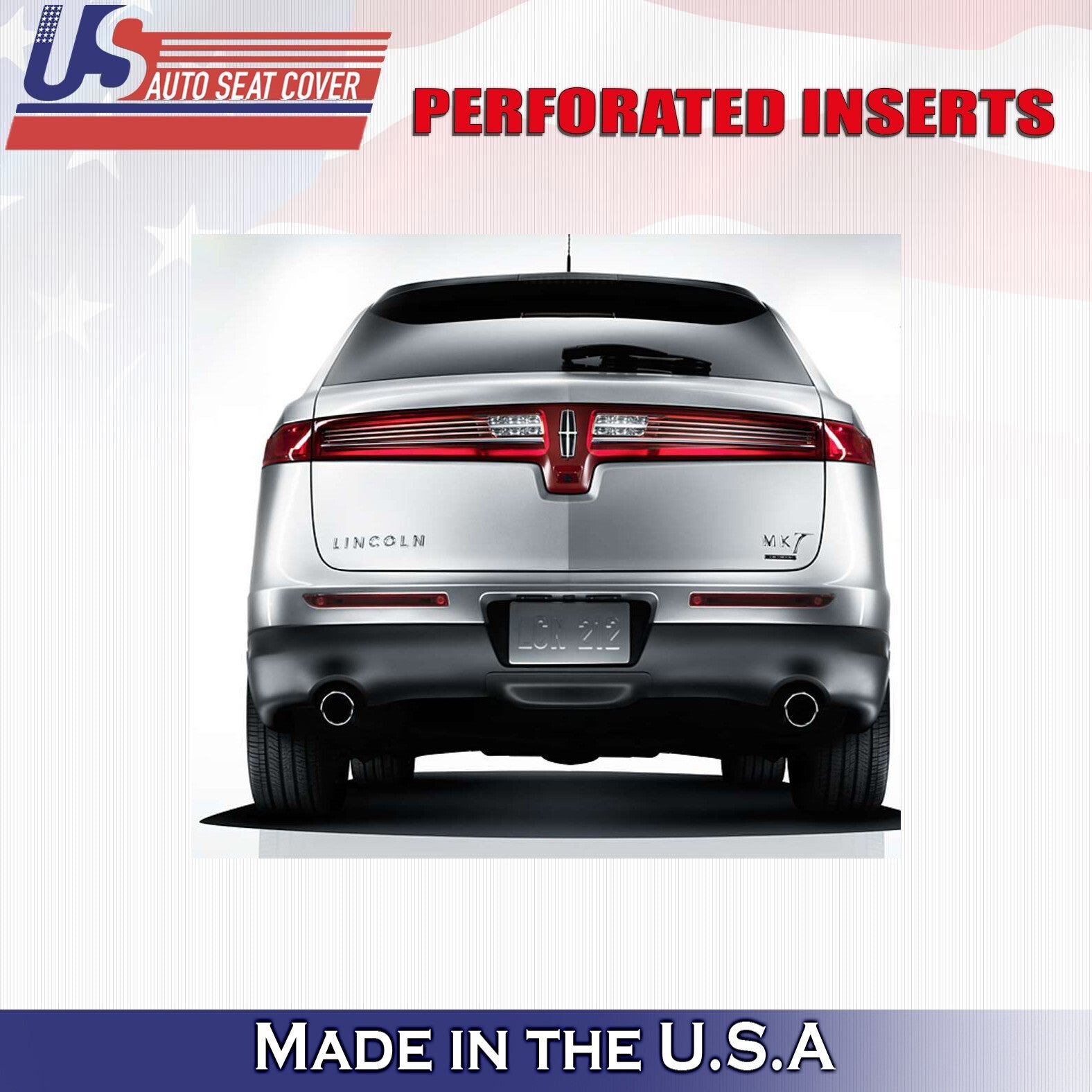2014 2015 For Lincoln MKT Passenger Side Bottom Perforated Leather Cover Gray