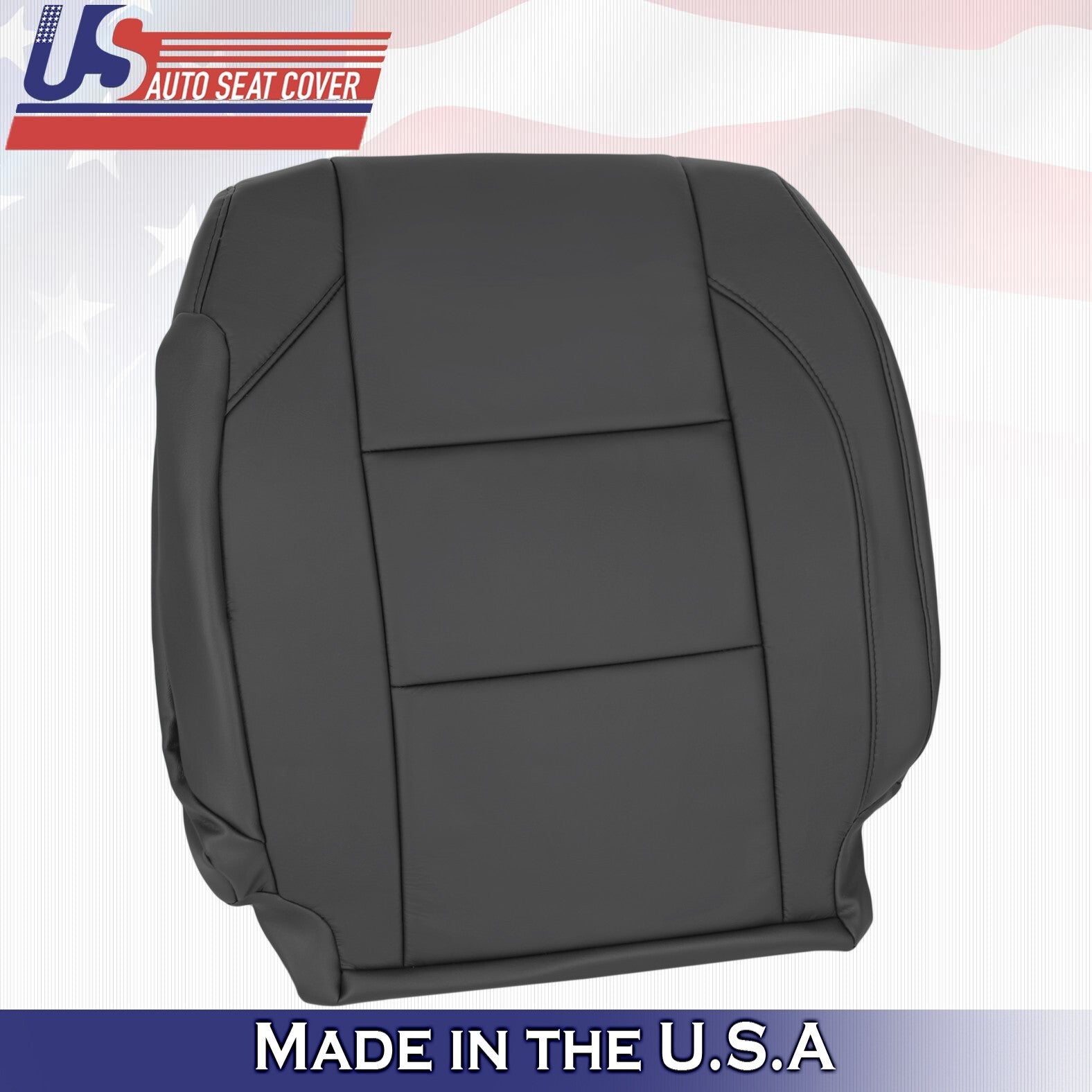 2005 to 2015 For Nissan Armada Titan Passenger Side Top Leather Seat Cover Black