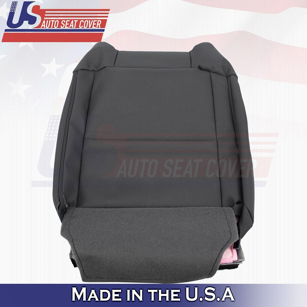 2014 2015 2016 2017 Fits Toyota Tundra Driver Bottom Top Cloth Seat Cover BLACK