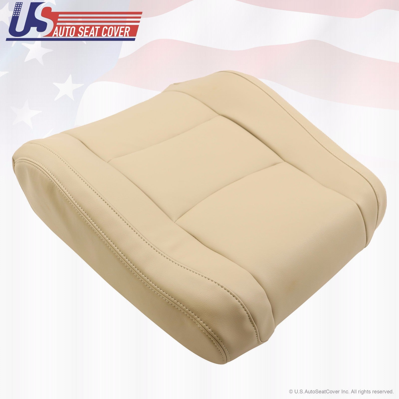 Fit 2003 - 2009 Lexus GX470 Front Passenger Bottom & Lean Back Leather Cover TAN