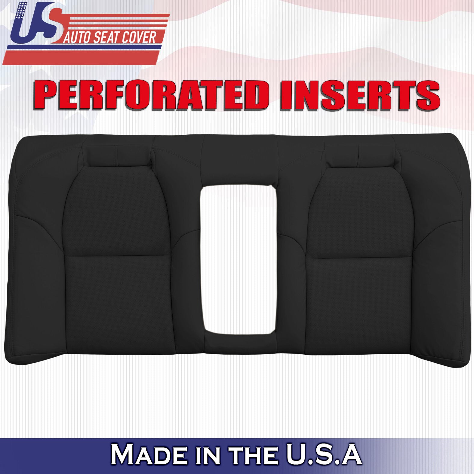 2004 Fits Acura TL Rear Bench Top Perforated Leather Replacement Seat Cover BLK
