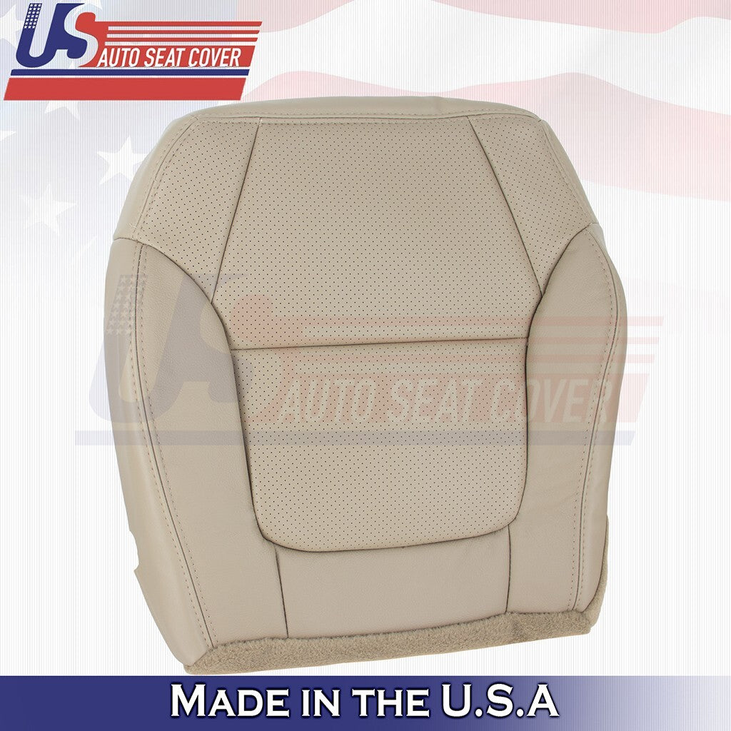 2001 to 2003 For Acura CL Type-S Driver Top&Bottom Leather Vinyl Perf Cover Tan